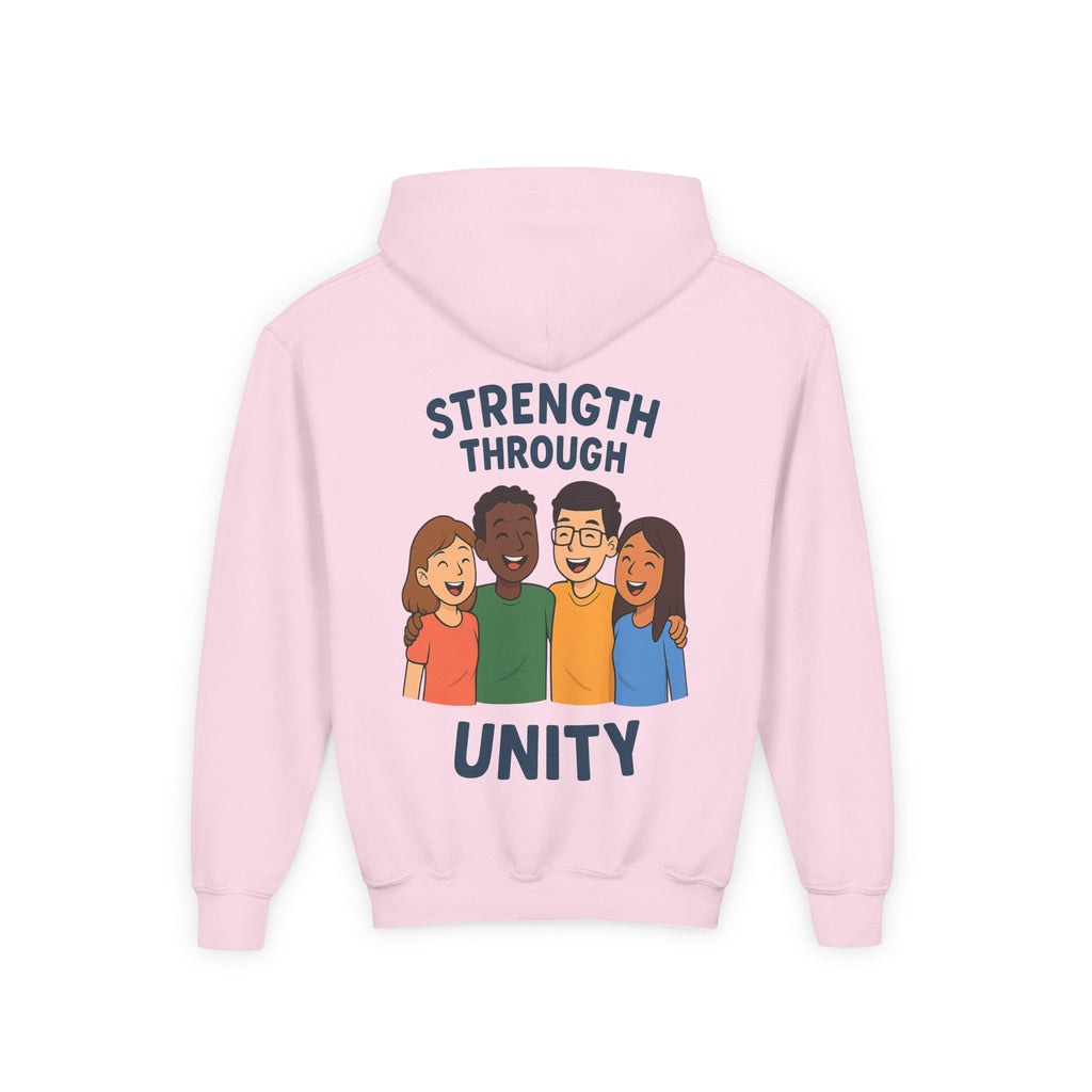 Youth Unity Hooded Sweatshirt | Peace & Unity Graphic | Diversity and Inclusion Apparel | Gift for Friends | Cozy Streetwear | [...] - Wayal Store