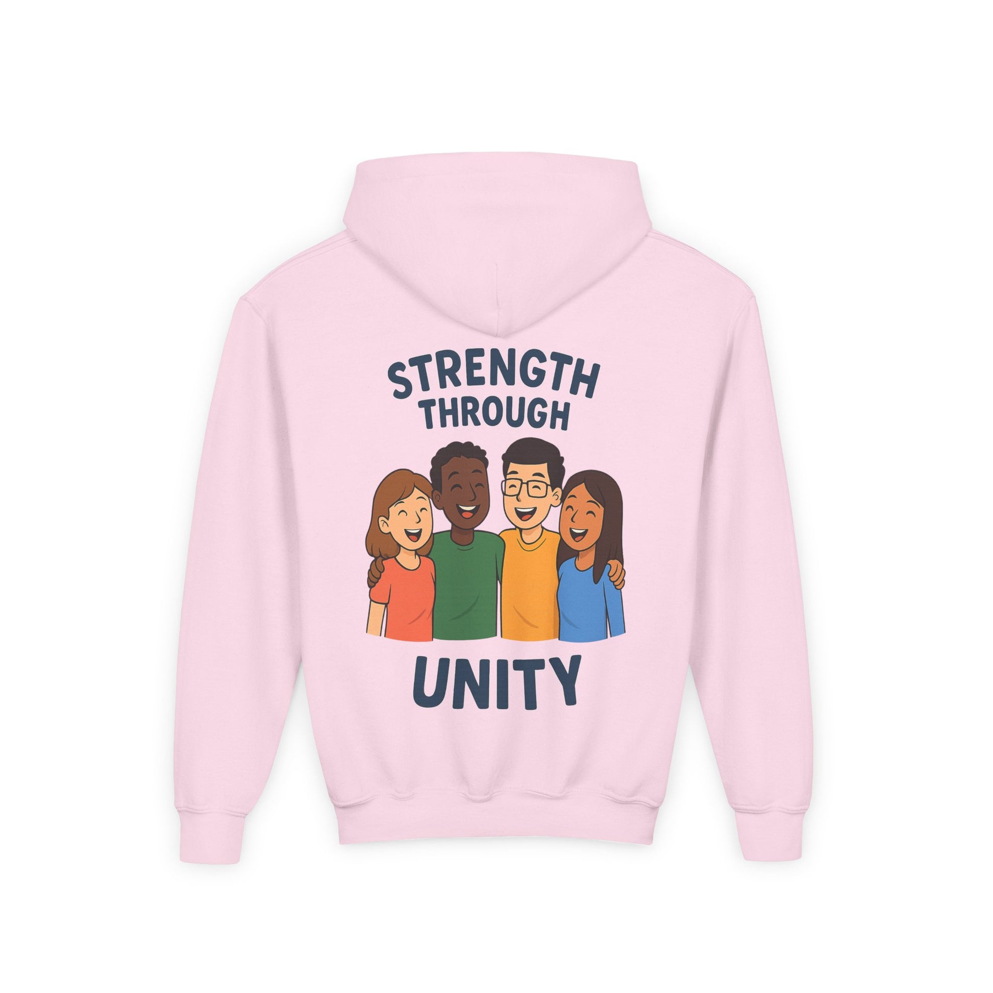 Youth Unity Hooded Sweatshirt | Peace & Unity Graphic | Diversity and Inclusion Apparel | Gift for Friends | Cozy Streetwear | [...] - Wayal Store
