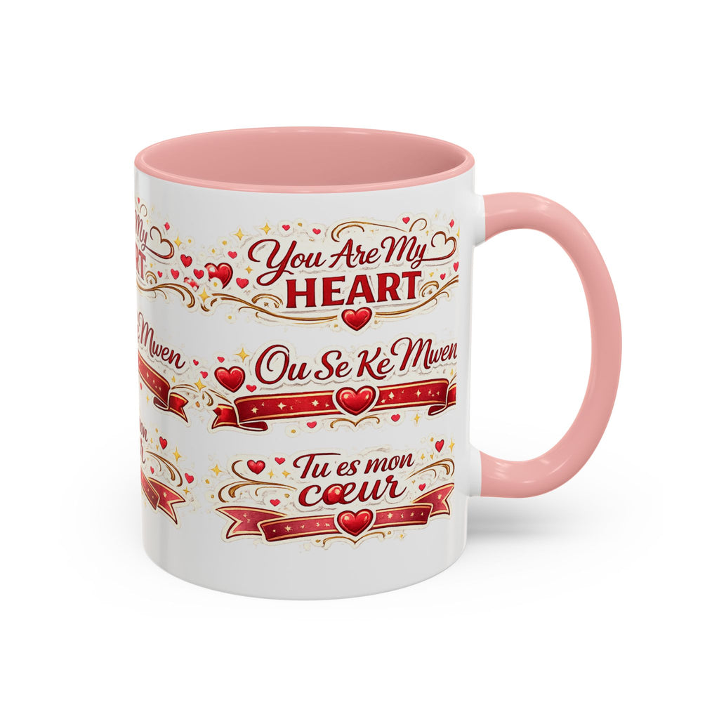 You Are My Heart Accent Coffee Mug – Multilingual Love Gift (11/15oz) - Wayal Store