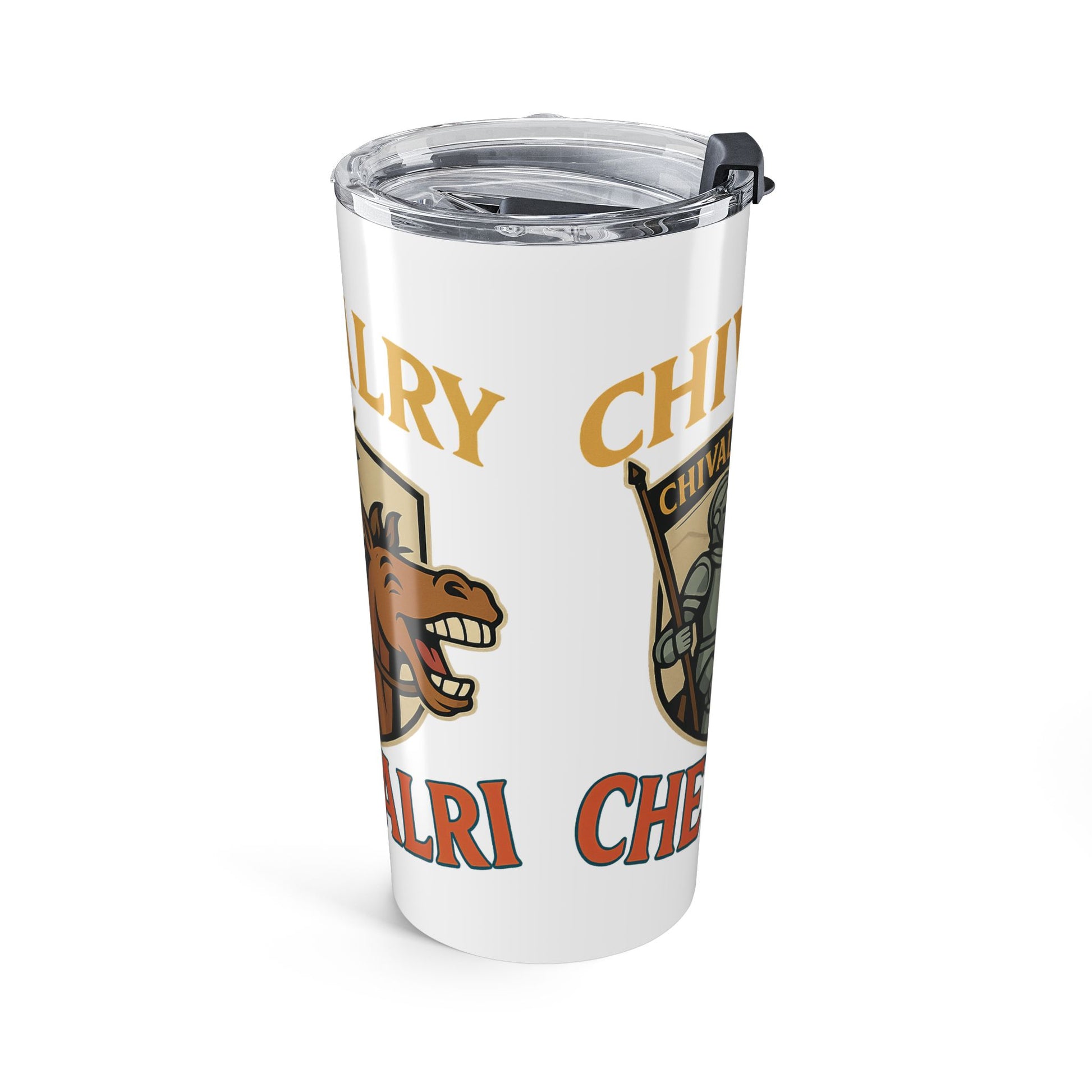 Chivalry Tumbler 20oz - Knight-Themed Travel Mug, Perfect for Gifts, Office Use, and Special Occasions - Wayal Store