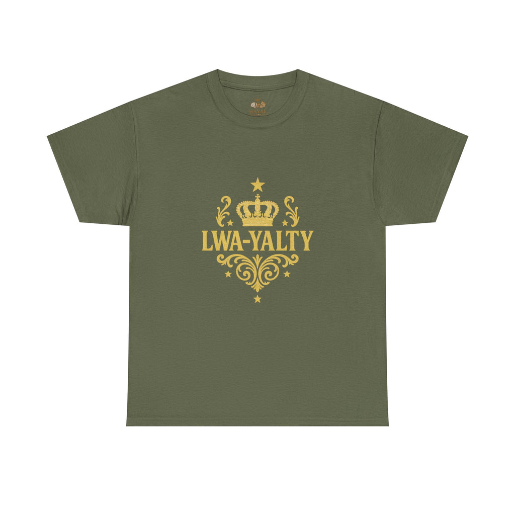Crown Loyalty Tee - Unisex Heavy Cotton Shirt for Casual Wear, Gift for Royalty Lovers, Birthday, Friendship, Family Events - Wayal Store