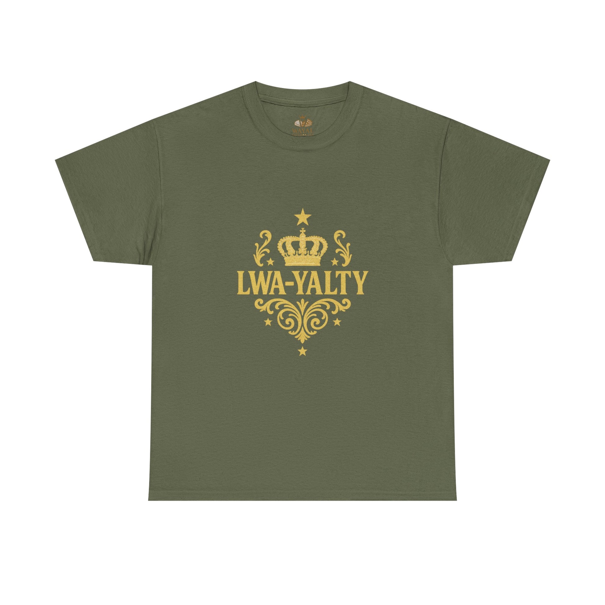 Crown Loyalty Tee - Unisex Heavy Cotton Shirt for Casual Wear, Gift for Royalty Lovers, Birthday, Friendship, Family Events - Wayal Store