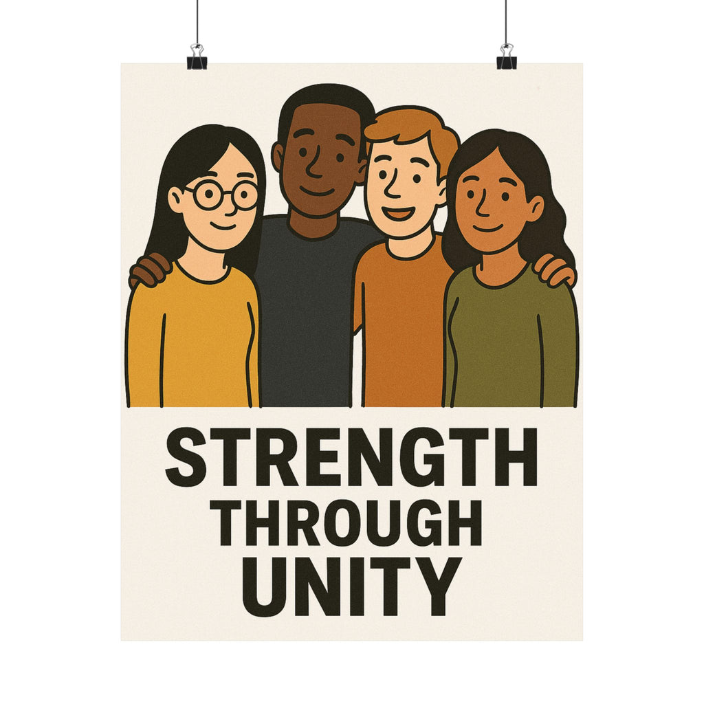 Unity Message Poster, Inspirational Art Print, Wall Décor, Motivational Home Decor, Positive Affirmation Art - Wayal Store