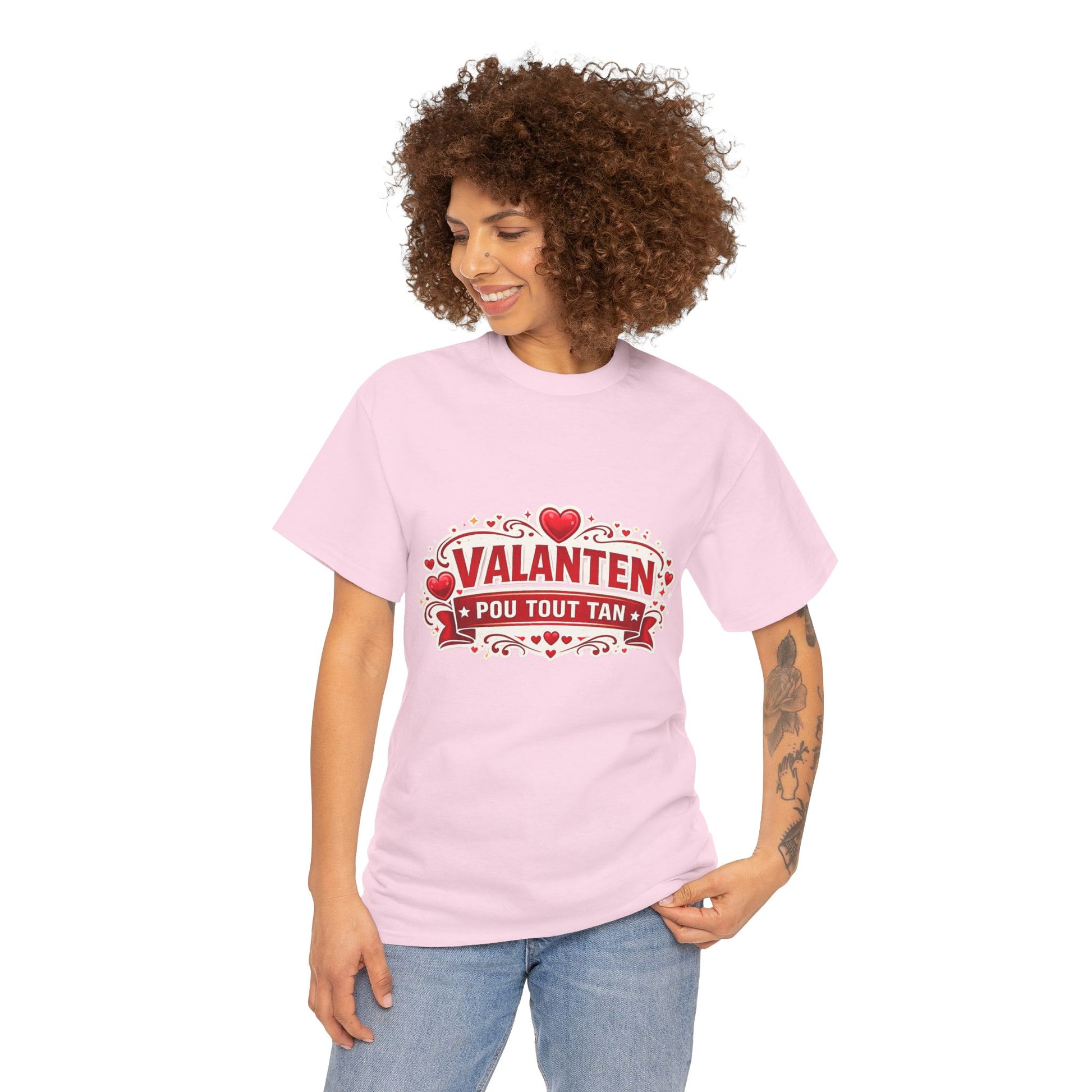 Valanten Pou Tout Tan Tee — Haitian Creole Valentine T-Shirt - Wayal Store