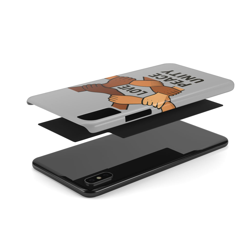 Unity Theme Slim Phone Cases - Love Peace Unity, Gift for Activists, Phone Accessories for Peace Lovers, Unique Phone Covers - Wayal Store