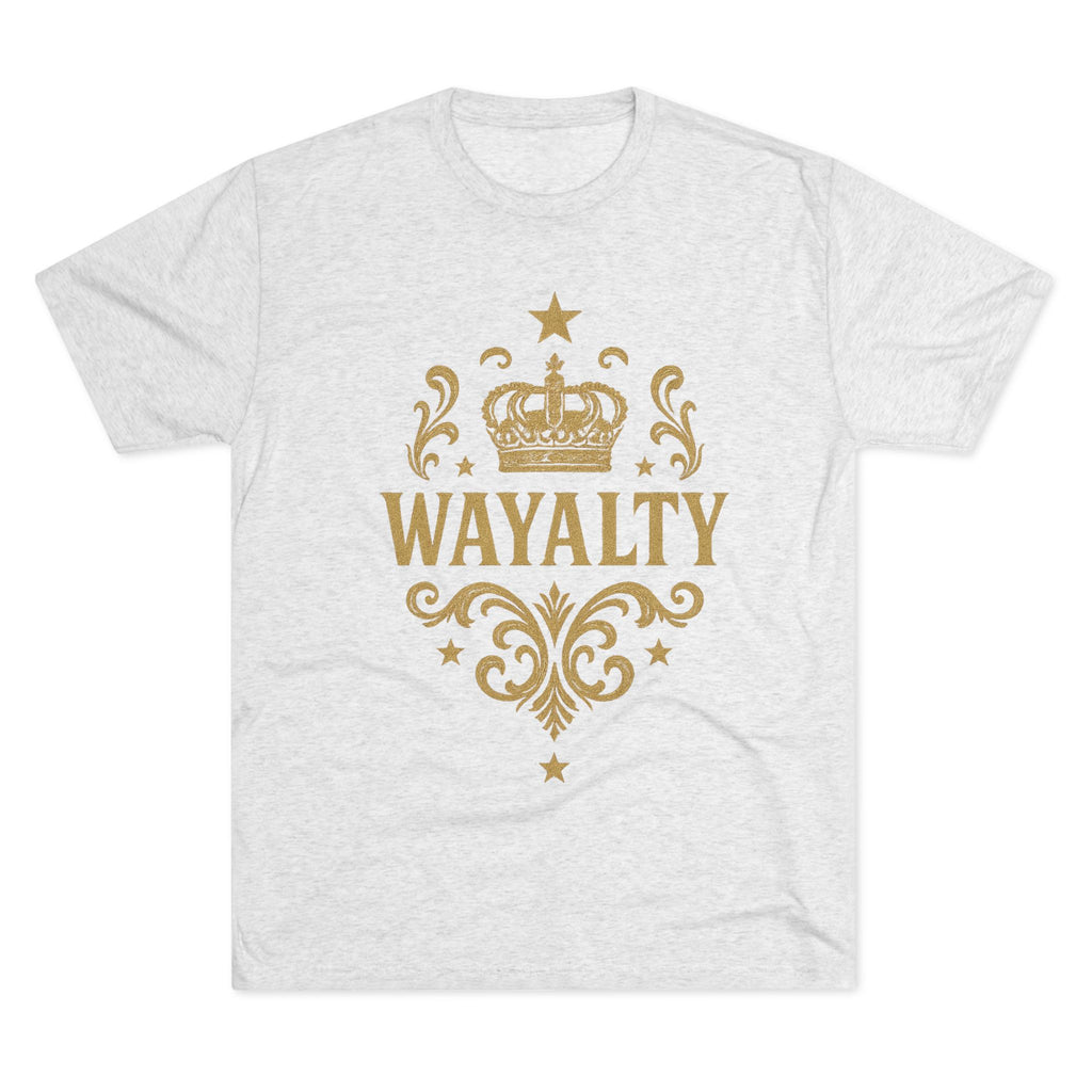 Unisex Tri-Blend Crew Tee - 'Wayalty' Crown Design - Casual Wear for Every Occasion - Wayal Store