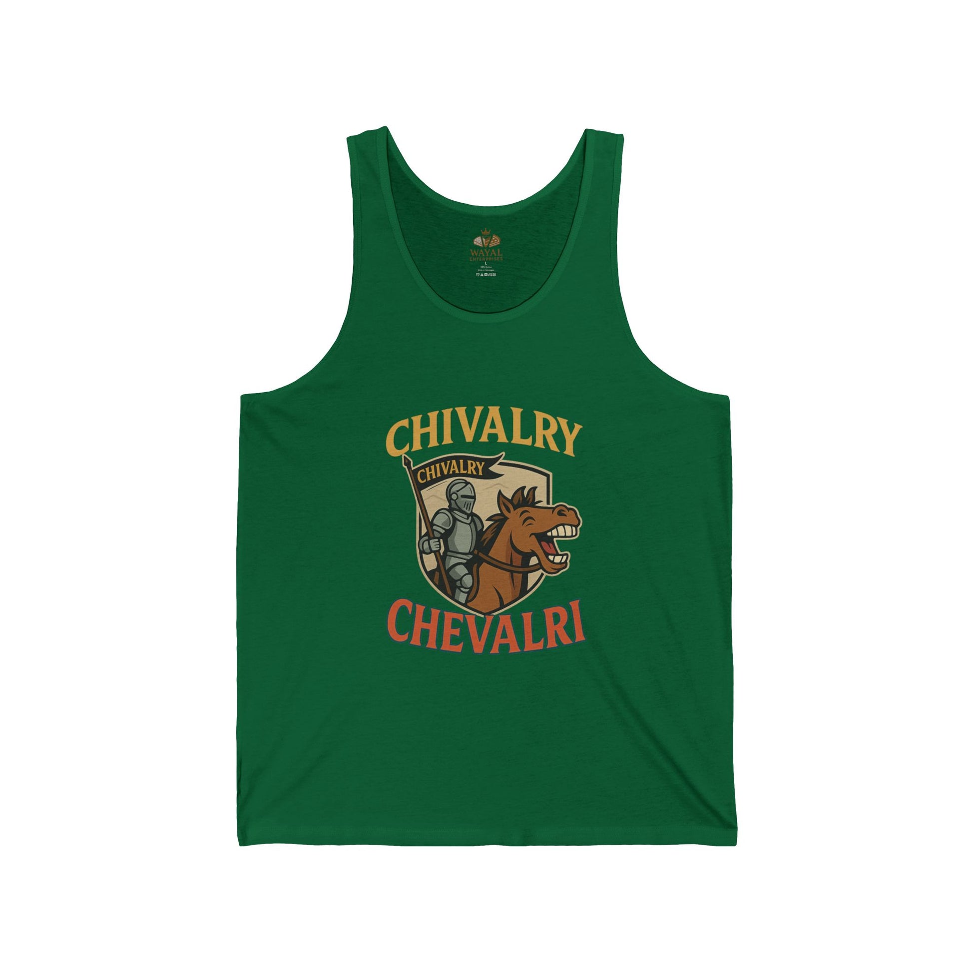 Chivalry Tank Top - Unisex Jersey Tank, Cool Summer Apparel, Gift for Knights, Renaissance Fair Outfit, Casual Wear, Statement Piece - Wayal Store