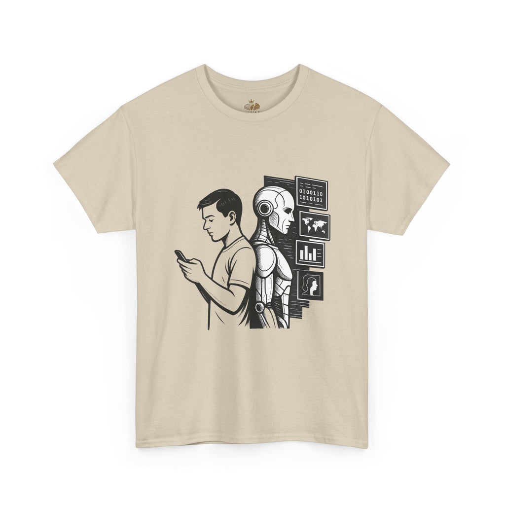 Tech-Inspired Unisex Heavy Cotton Tee - Ideal for Tech Lovers, Gifts for Men & Women, Casual Wear, Everyday Comfort, Unique Graphic T-Shirt - Wayal Store