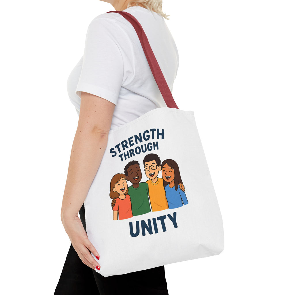 Unity Tote Bag | Strength Through Unity | Eco-Friendly Tote | Gift for Friends | Motivational Carryall | Community Spirit Bag - Wayal Store