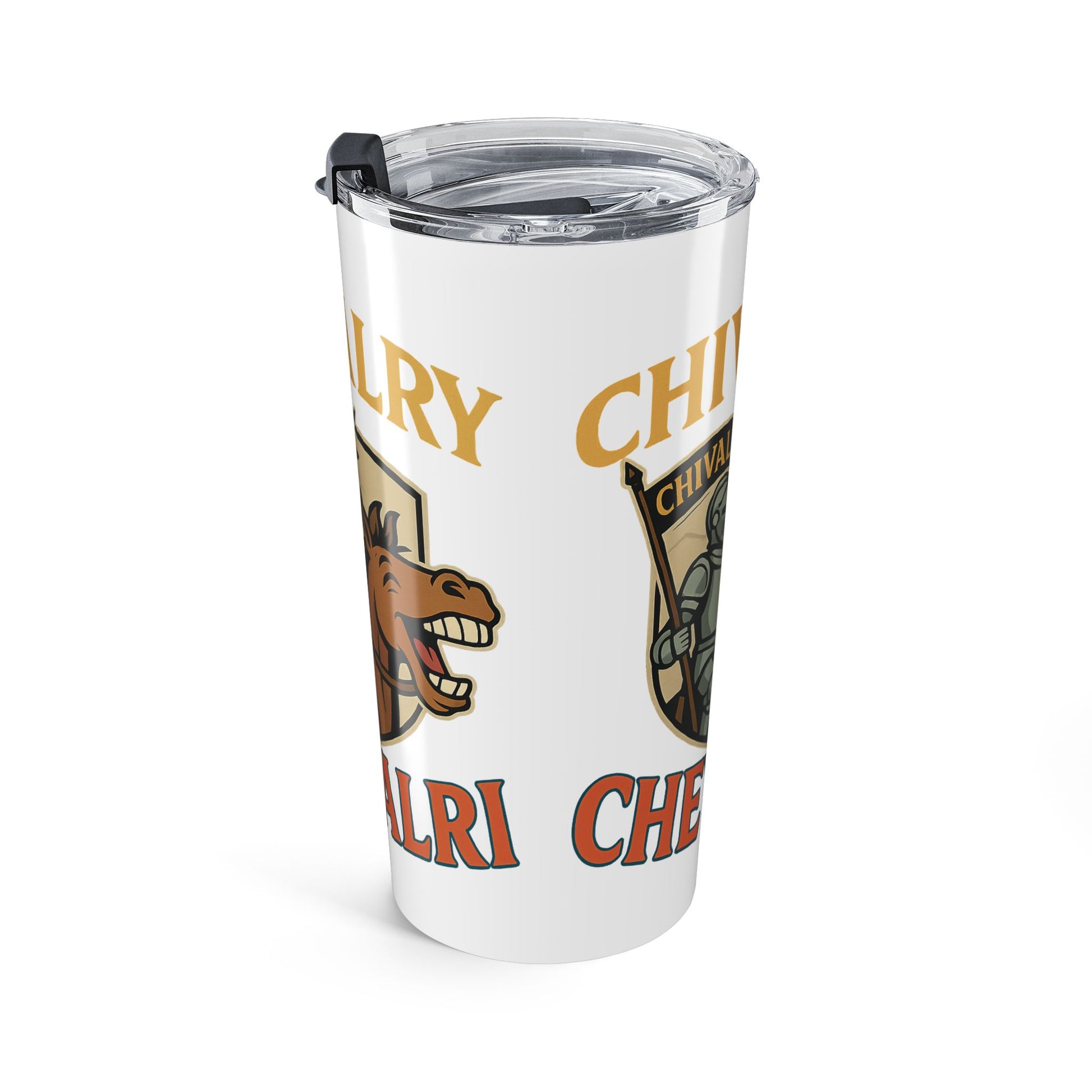 Chivalry Tumbler 20oz - Knight-Themed Travel Mug, Perfect for Gifts, Office Use, and Special Occasions - Wayal Store