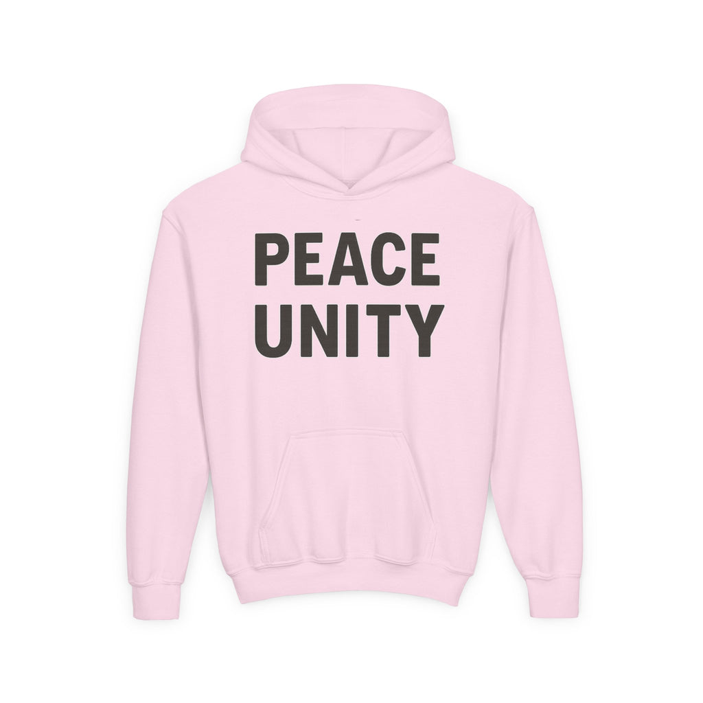 Youth Unity Hooded Sweatshirt | Peace & Unity Graphic | Diversity and Inclusion Apparel | Gift for Friends | Cozy Streetwear | [...] - Wayal Store