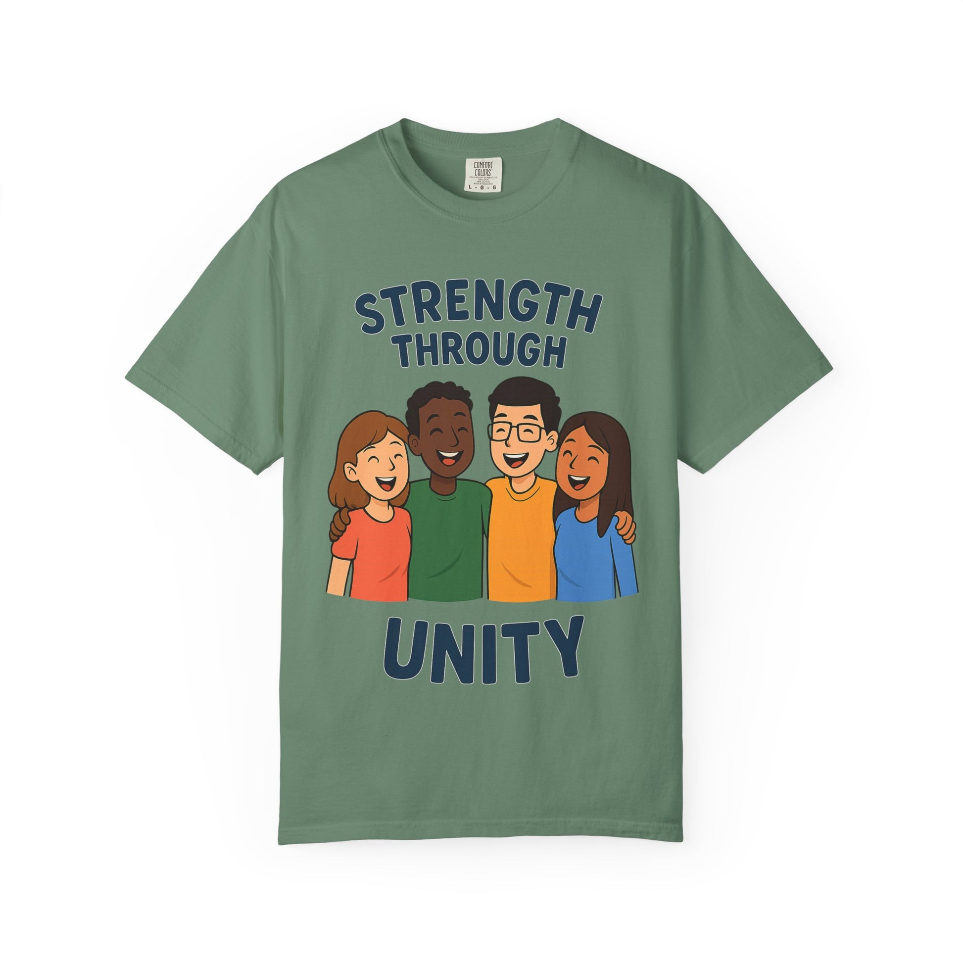 Unity Message T-Shirt Front, Unisex Motivational Shirt, Friendship Wear, Gift for Teens, Social Awareness Apparel - Wayal Store
