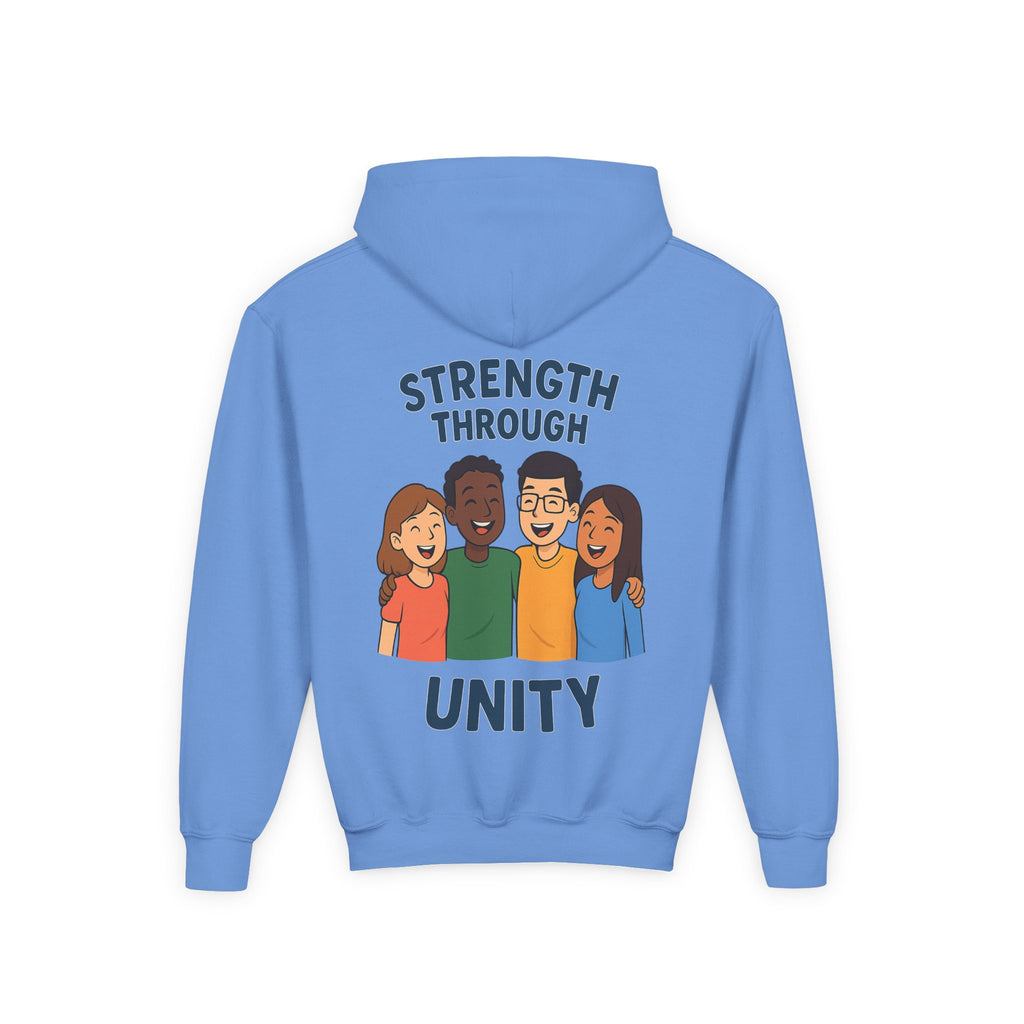 Youth Unity Hooded Sweatshirt | Peace & Unity Graphic | Diversity and Inclusion Apparel | Gift for Friends | Cozy Streetwear | [...] - Wayal Store