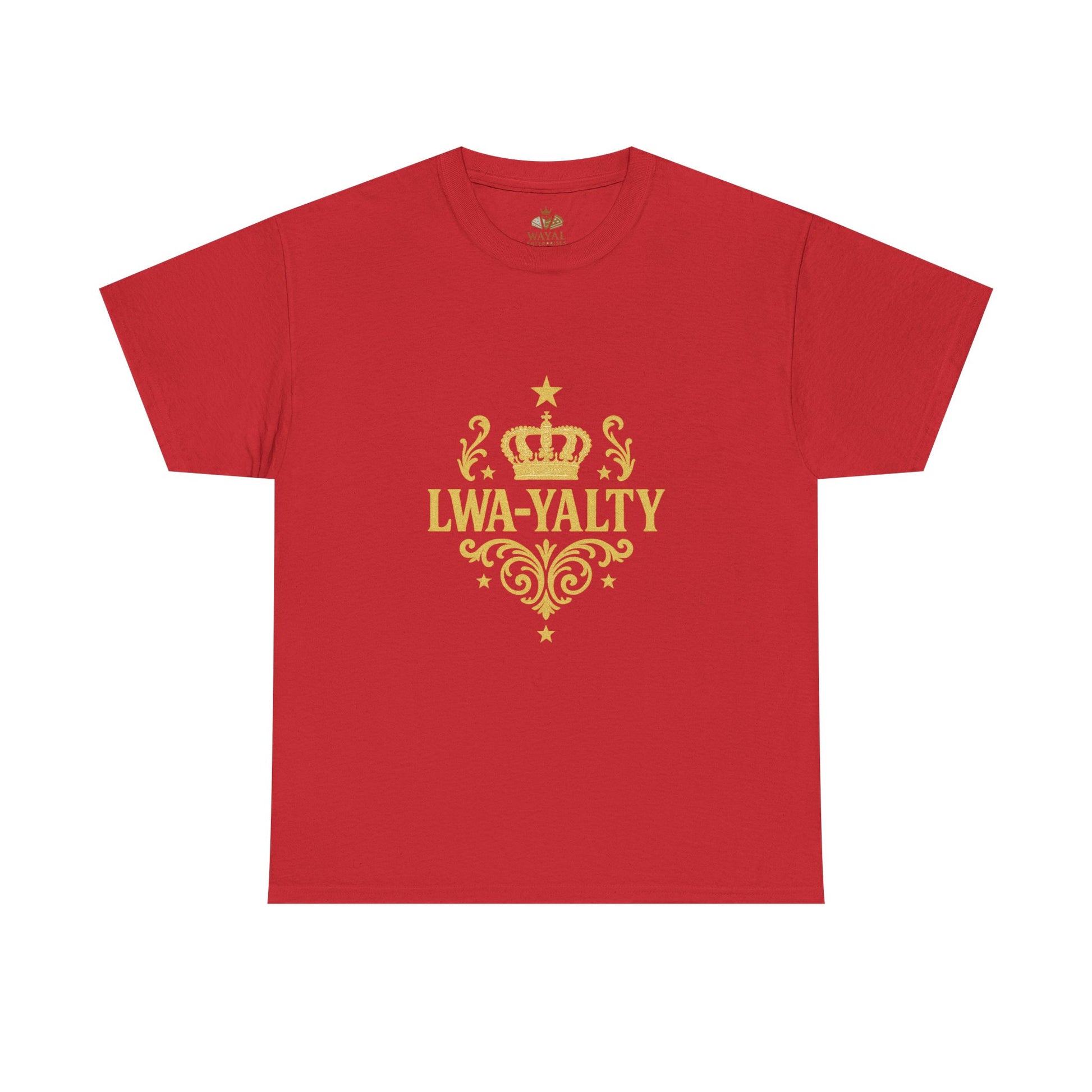 Crown Loyalty Tee - Unisex Heavy Cotton Shirt for Casual Wear, Gift for Royalty Lovers, Birthday, Friendship, Family Events - Wayal Store