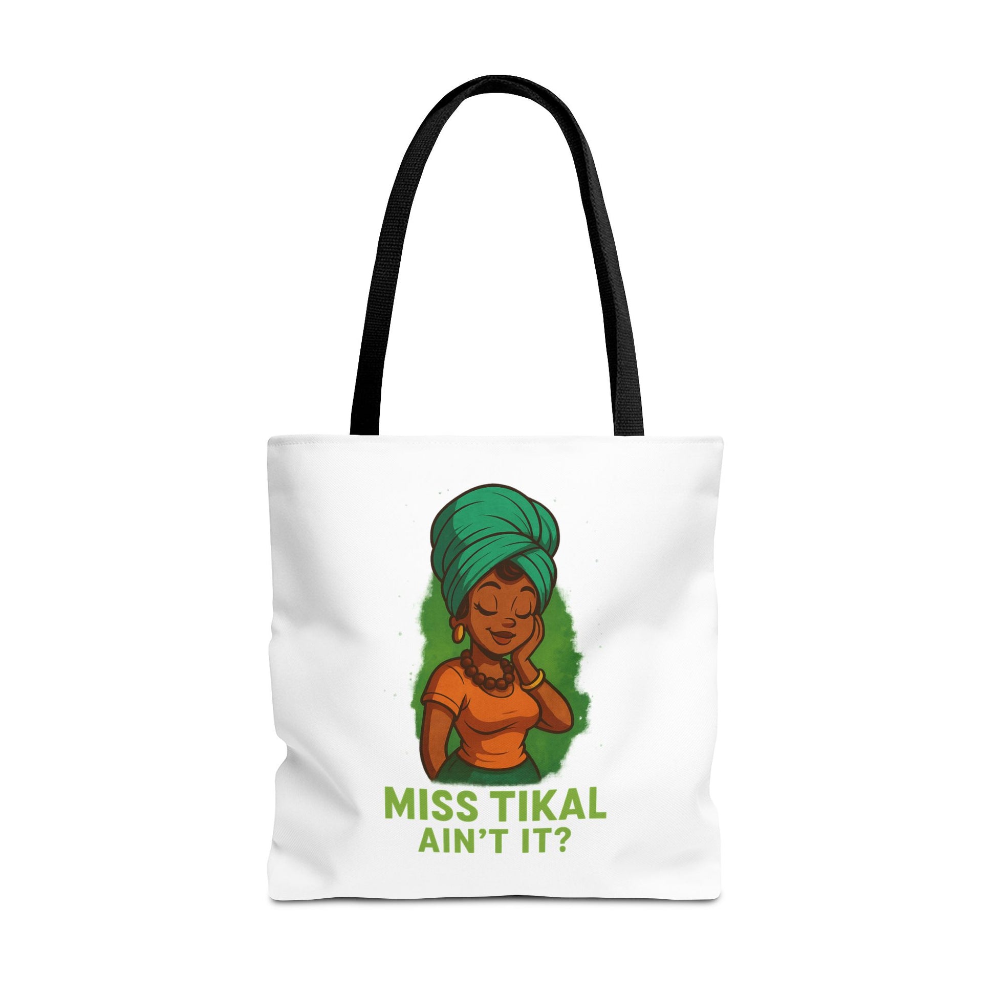 Miss Tikal Ain't It? Tote Bag - Stylish, Fun, Everyday Carryall, Perfect for Gifts, Eco-Friendly Shopping, Casual Days, Travel Buddy - Wayal Store