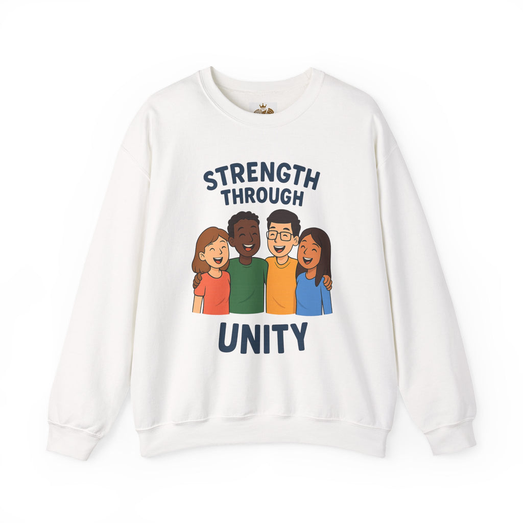 Unity Crewneck Sweatshirt, Strength Through Unity Sweater, Cozy Unisex Sweatshirt, Friendship Gift, Ideal for Team Events - Wayal Store