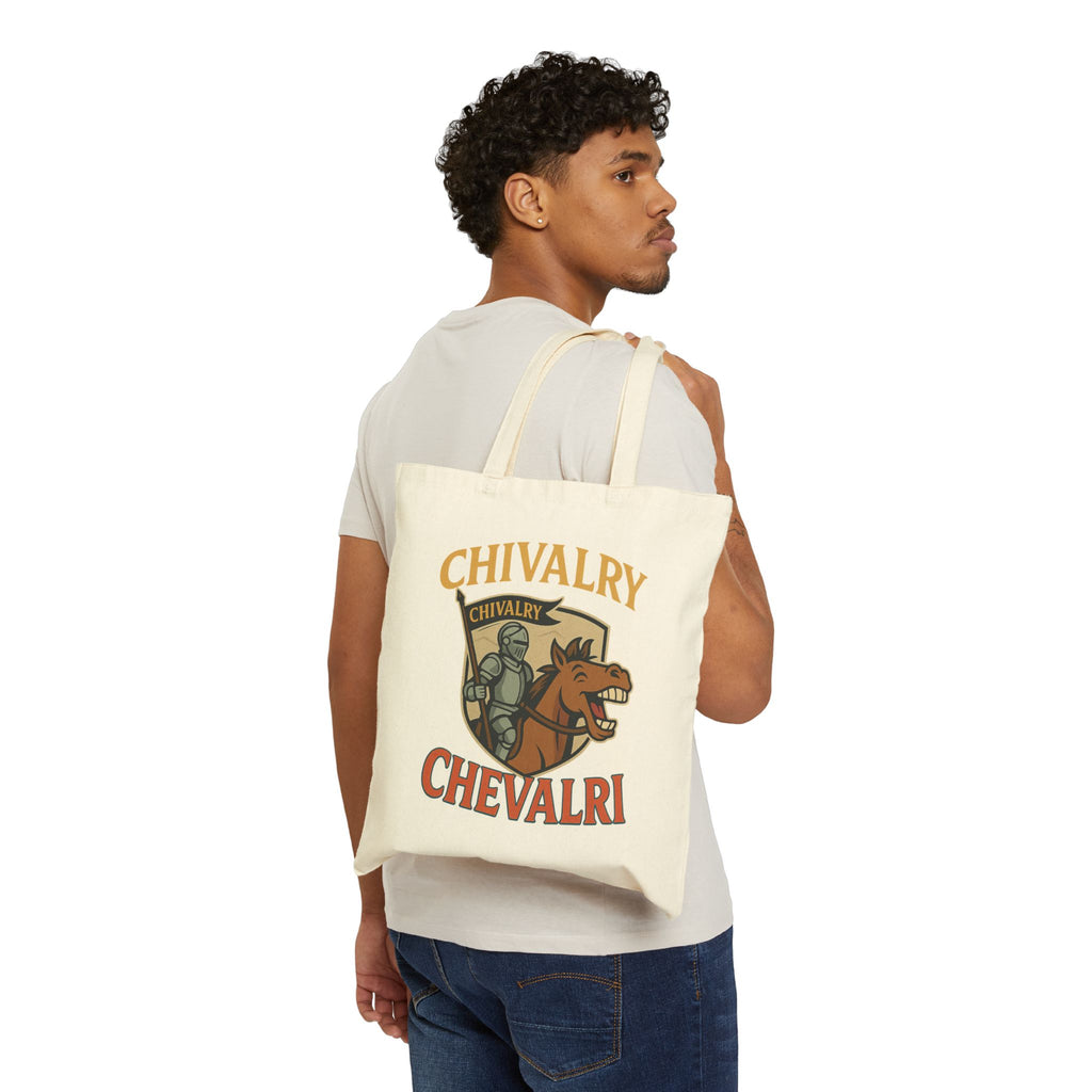 Chivalry Knight Tote Bag | Eco-Friendly Grocery, Beach, and Everyday Bag, Gift for Medieval Lovers - Wayal Store