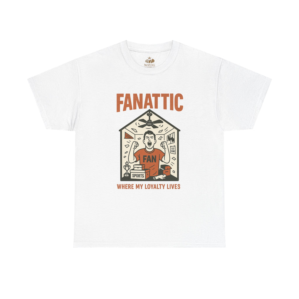 Sports Fanatic Tee - Unisex Heavy Cotton T-Shirt, Comfortable Everyday Wear, Gift for Sports Fans, Team Spirit Shirt, Casual Fashion - Wayal Store
