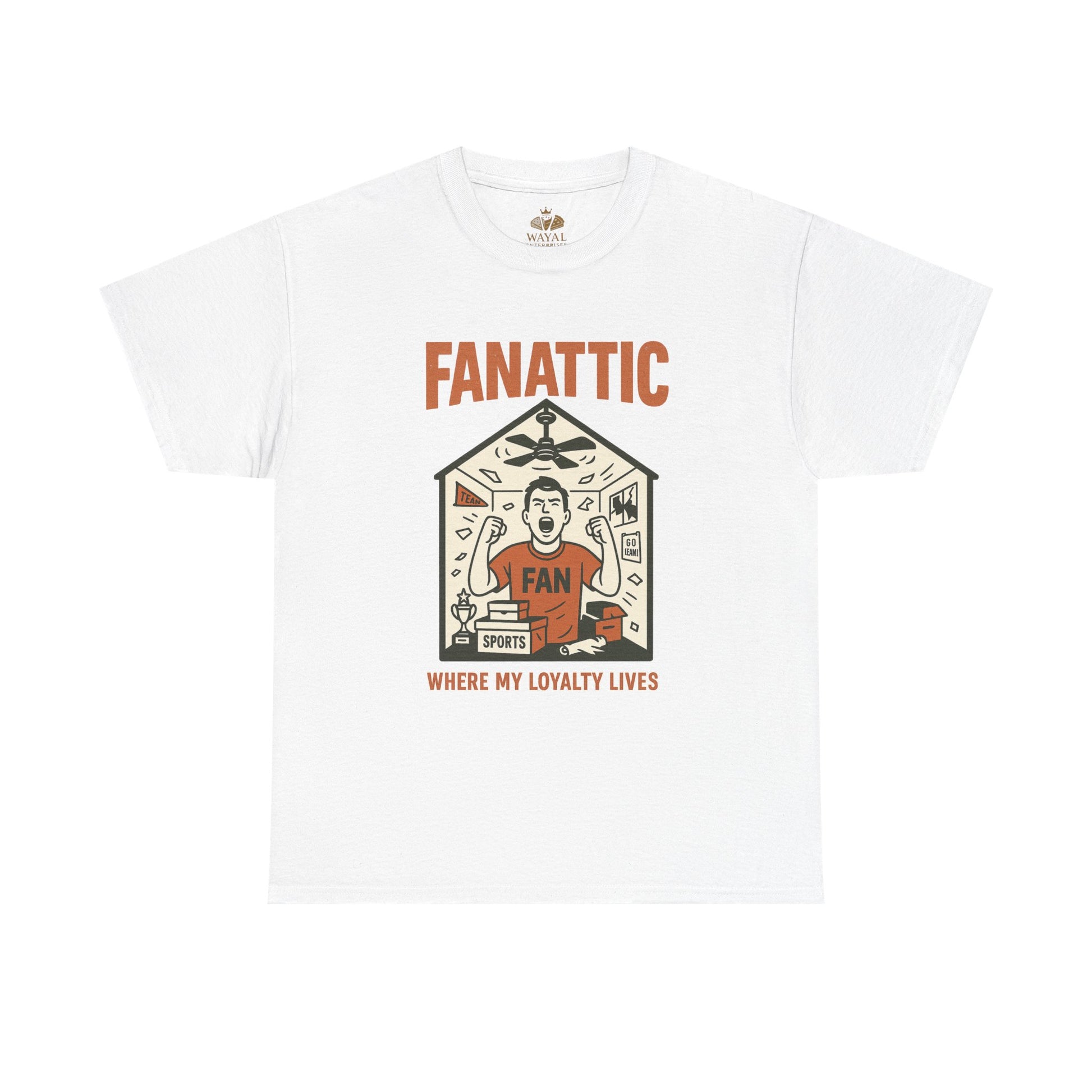 Sports Fanatic Tee - Unisex Heavy Cotton T-Shirt, Comfortable Everyday Wear, Gift for Sports Fans, Team Spirit Shirt, Casual Fashion - Wayal Store