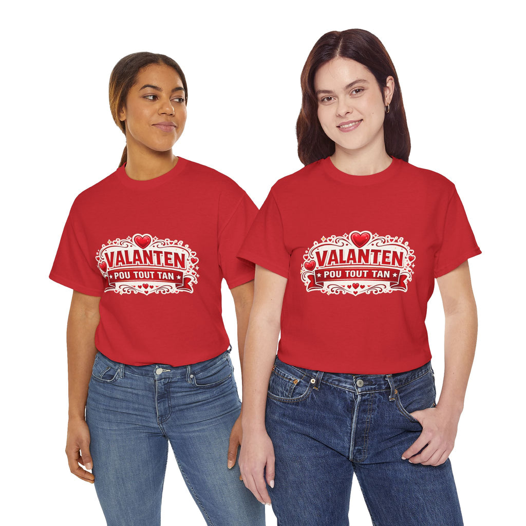 Valanten Pou Tout Tan Tee — Haitian Creole Valentine T-Shirt - Wayal Store