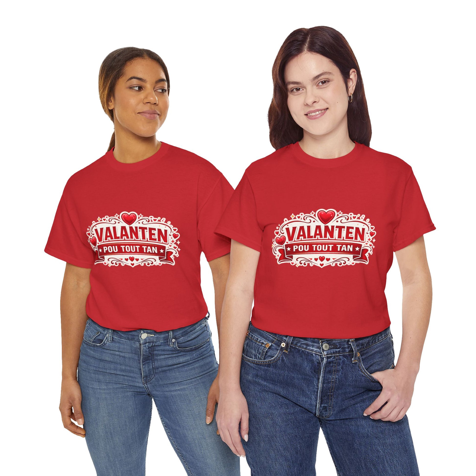 Valanten Pou Tout Tan Tee — Haitian Creole Valentine T-Shirt - Wayal Store