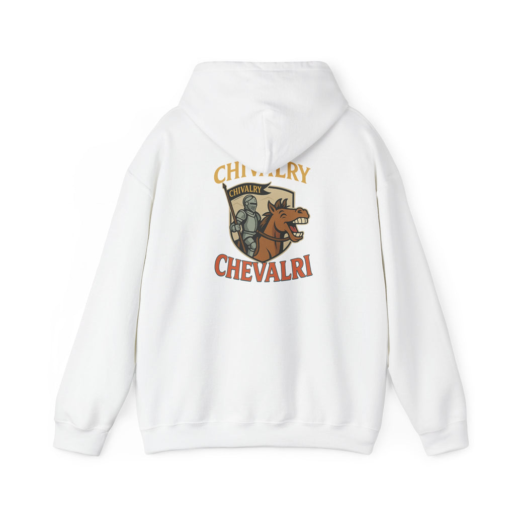 Custom Hooded Sweatshirt for Knights & Pizza Lovers | Cozy Gift, College Apparel, Fun Hoodie, Vegan Merch - Wayal Store