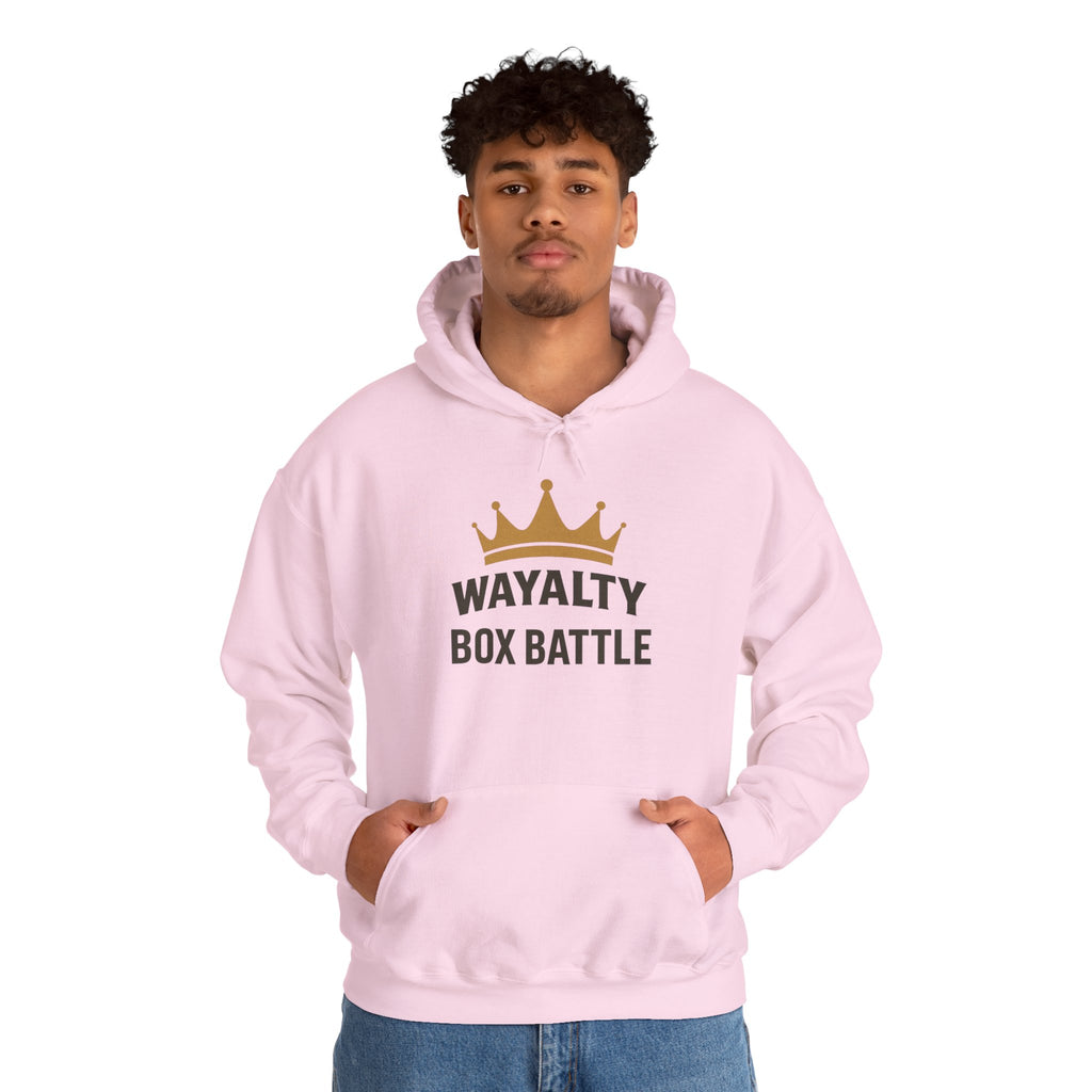 Wayalty Box Battle Hoodie — Crown Logo Pullover for Gaming Fans