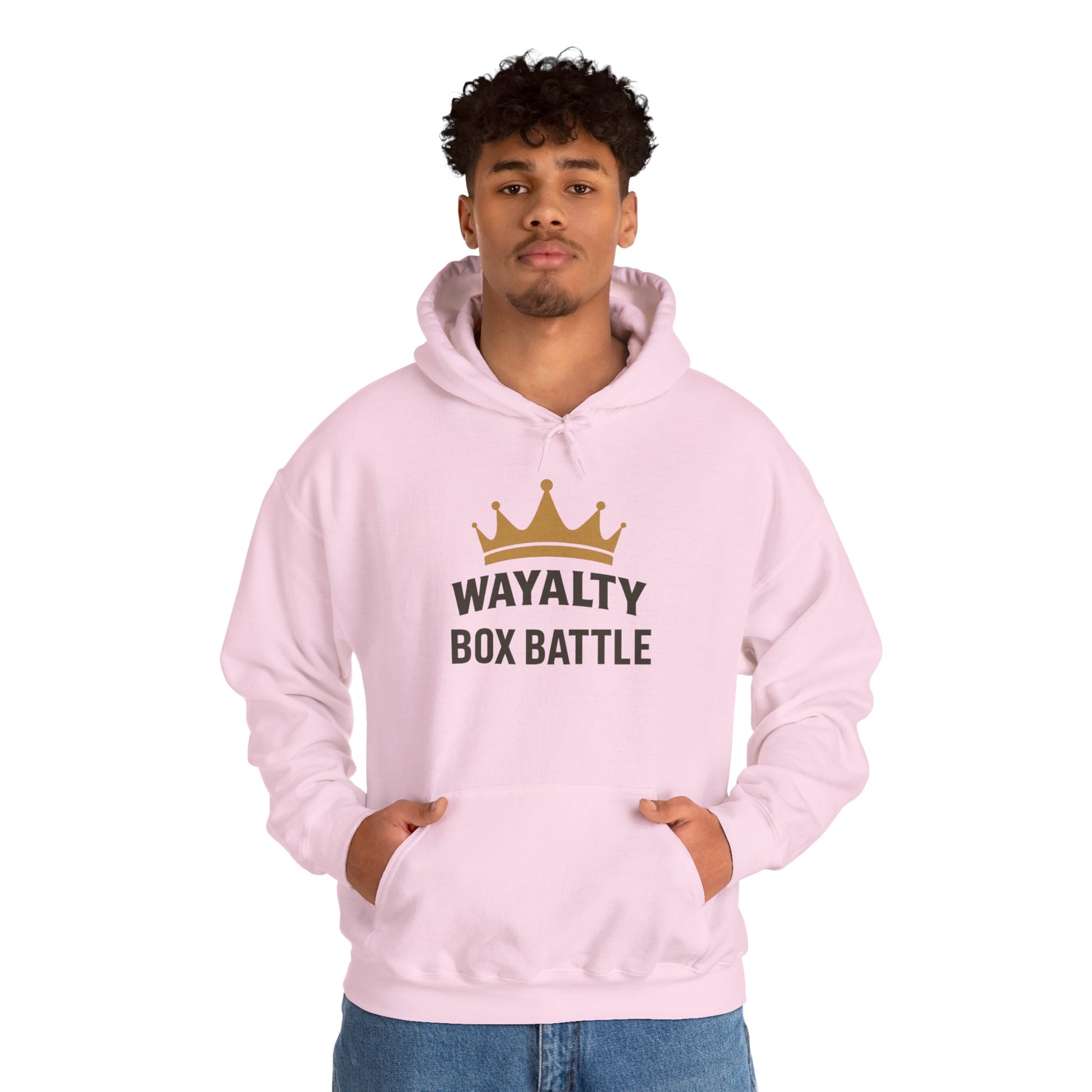 Wayalty Box Battle Hoodie — Crown Logo Pullover for Gaming Fans