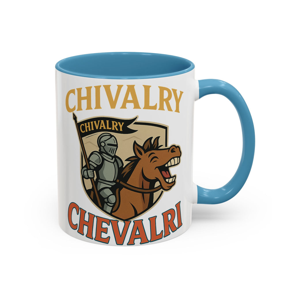 Chivalry Accent Coffee Mug, Warrior Gift, Knight Themed Cup, Medieval Decor, Unique Coffee Lover Present, Fun Office Mug - Wayal Store