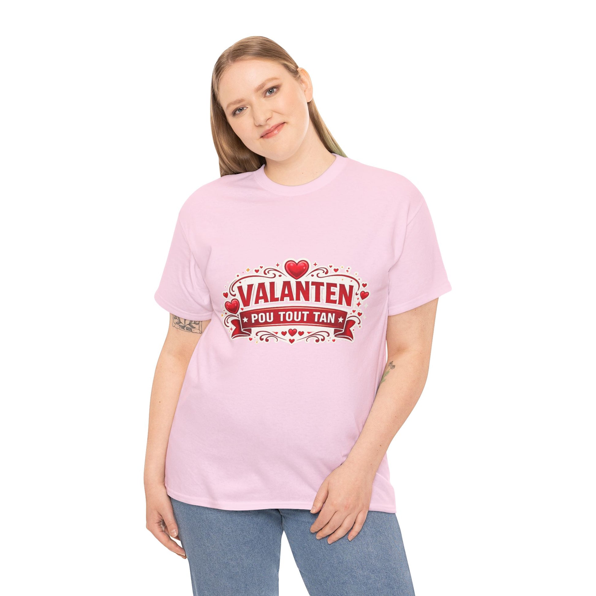 Valanten Pou Tout Tan Tee — Haitian Creole Valentine T-Shirt - Wayal Store