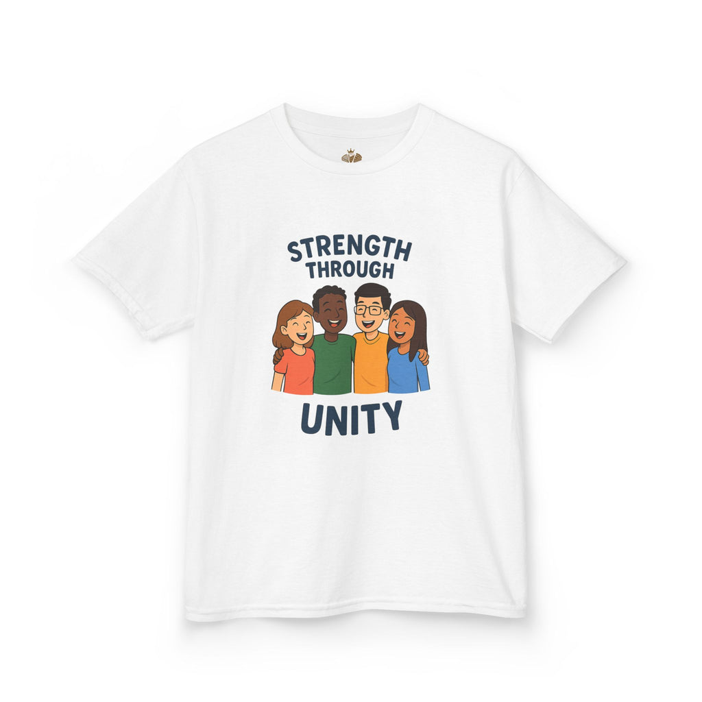 Unity & Strength Kids Tee, Inspirational Kids Shirt, Diversity Apparel, Friendship Gift, Team Spirit T-Shirt - Wayal Store