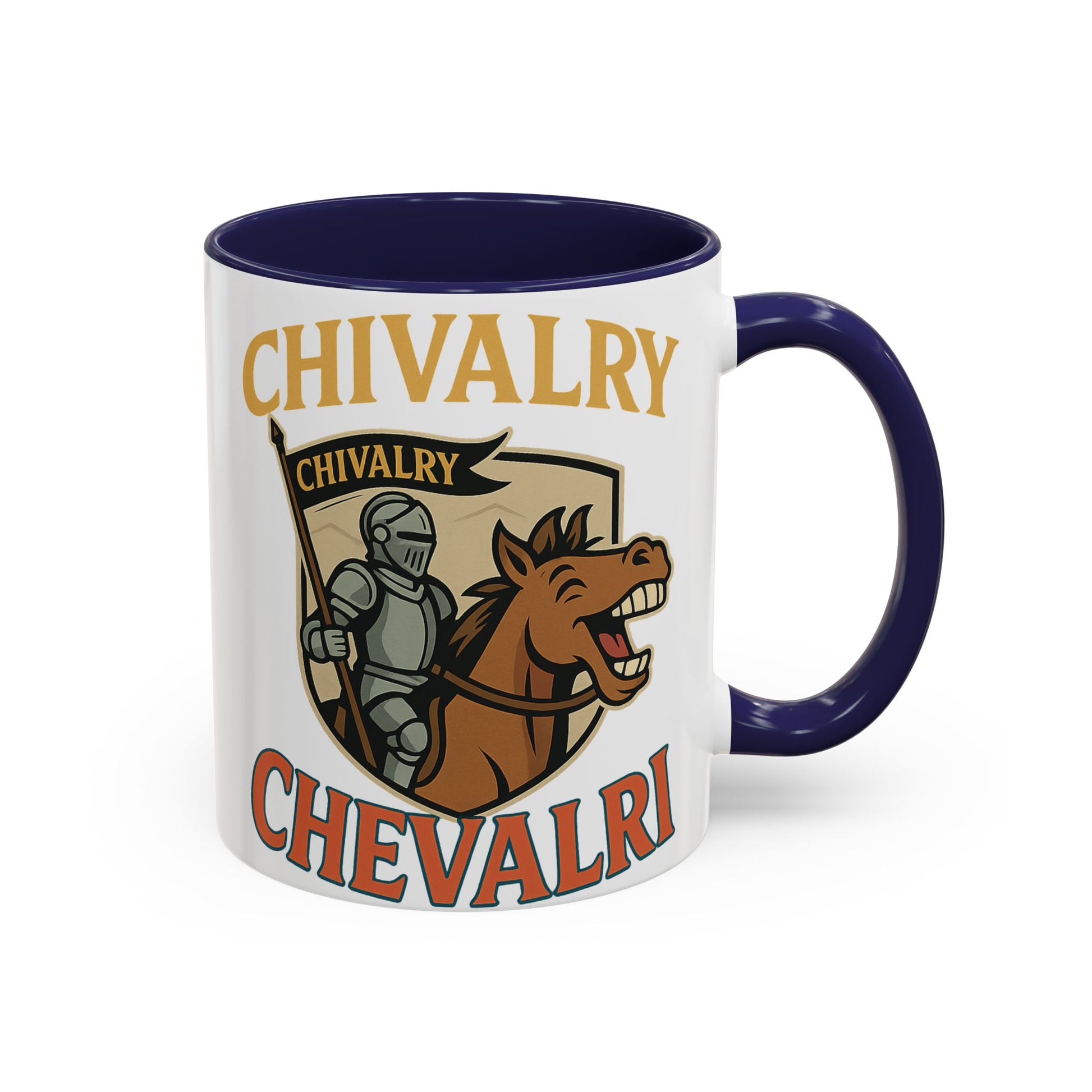 Chivalry Accent Coffee Mug, Warrior Gift, Knight Themed Cup, Medieval Decor, Unique Coffee Lover Present, Fun Office Mug - Wayal Store