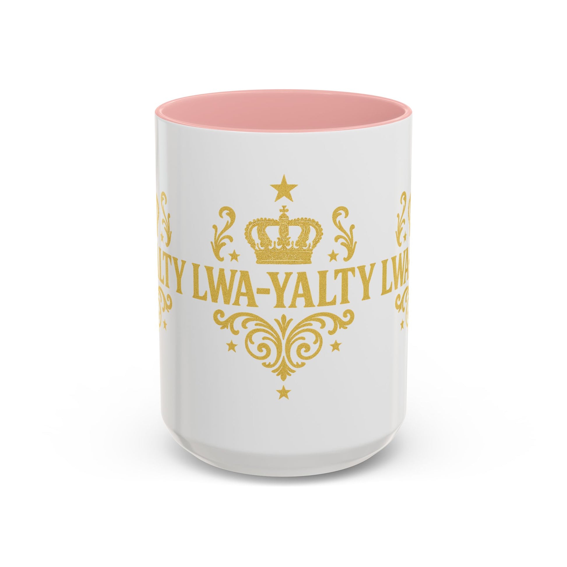 Regal Crown Accent Coffee Mug - Royalty Lwa-Yalty, Unique Gift for Coffee Lovers, Home Decor, Birthday, Celebration - Wayal Store