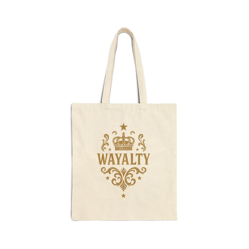 Wayalty Inspired Cotton Canvas Tote Bag | Elegant Eco-Friendly Shopper | Perfect for Gifts, Events, and Everyday Use - Wayal Store