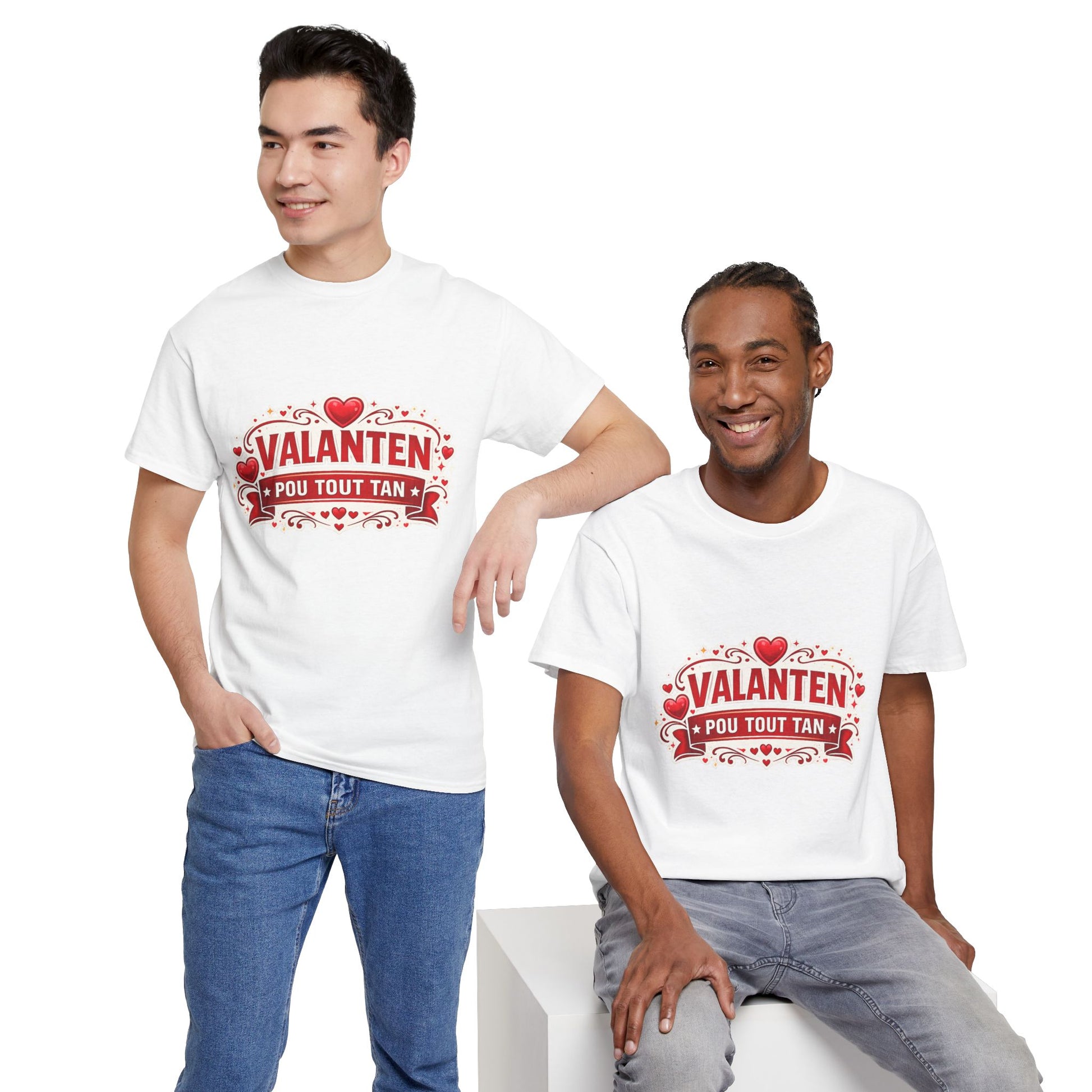 Valanten Pou Tout Tan Tee — Haitian Creole Valentine T-Shirt - Wayal Store