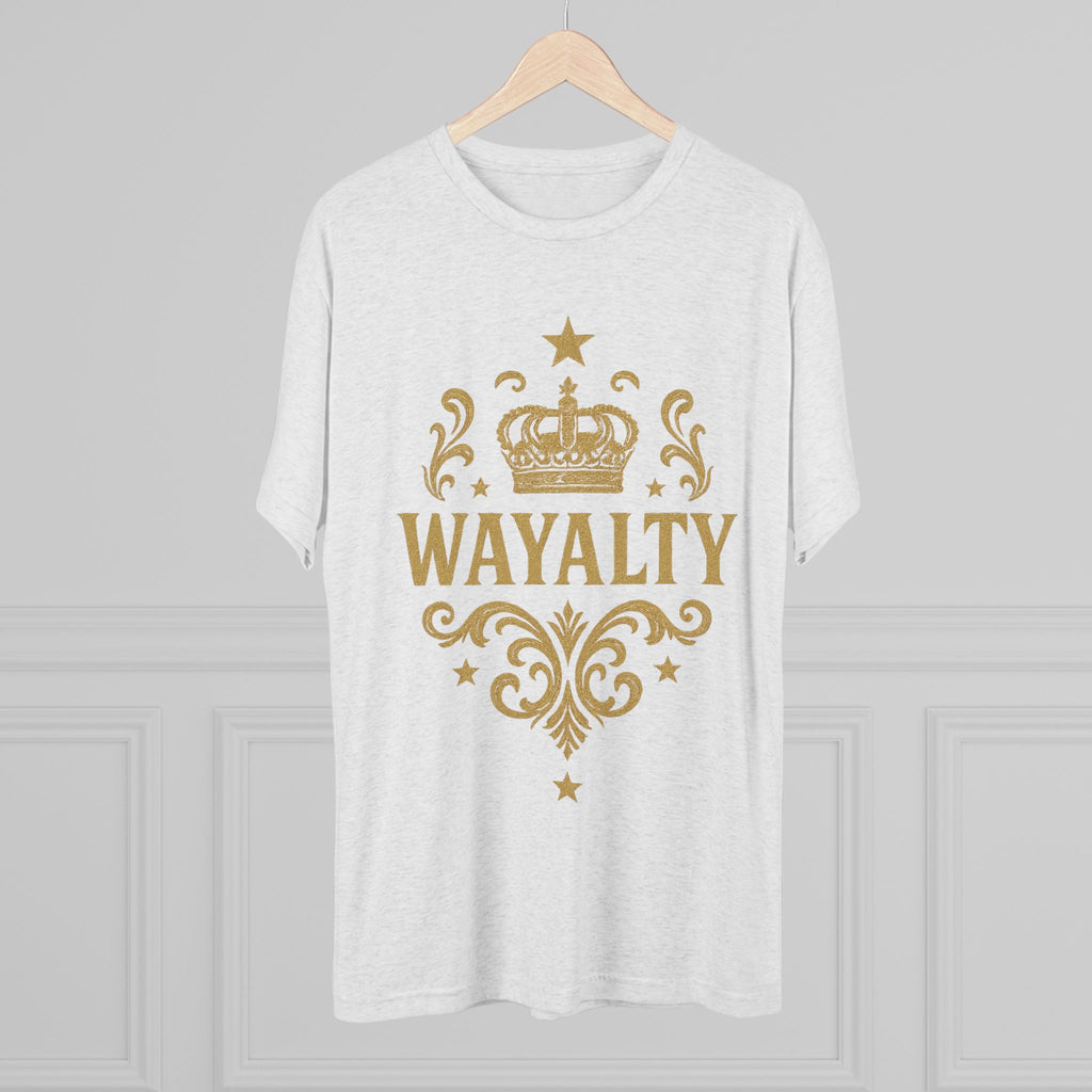 Unisex Tri-Blend Crew Tee - 'Wayalty' Crown Design - Casual Wear for Every Occasion - Wayal Store