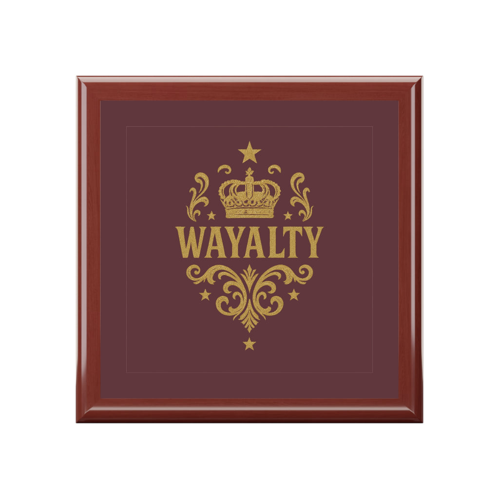 Elegant Black Jewelry Box with Gold 'Wayalty' Design, Luxurious Gift for Her, Keepsake Organizer, Bridal Shower Gift, Birthday Gift - Wayal Store