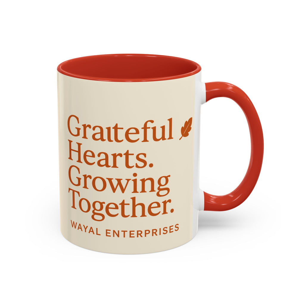 Grateful Hearts Coffee Mug - 11oz & 15oz - Perfect for Cozy Moments