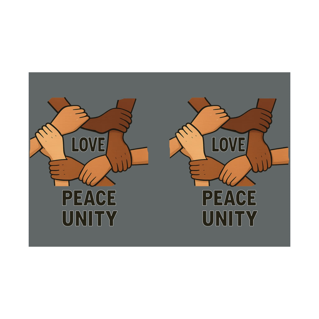 Unity Love Satin Poster | Peaceful Art Decor | Community Wall Art | 210gsm Prints for Home or Office | Gift for Activists, [...] - Wayal Store