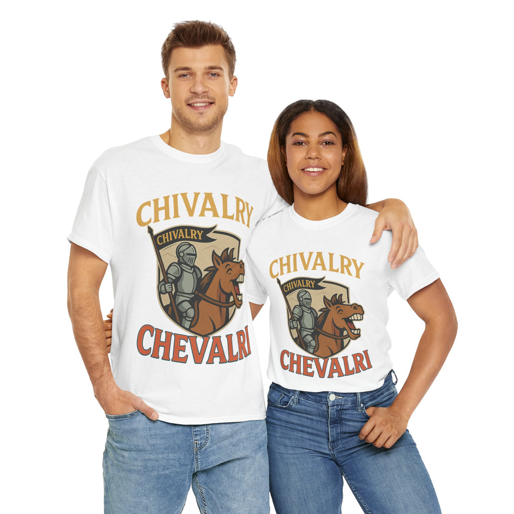 Chivalry-Themed Unisex Heavy Cotton Tee, Knight Shirt, Medieval Fan Apparel, Funny Gift, Renaissance Festival Clothing - Wayal Store