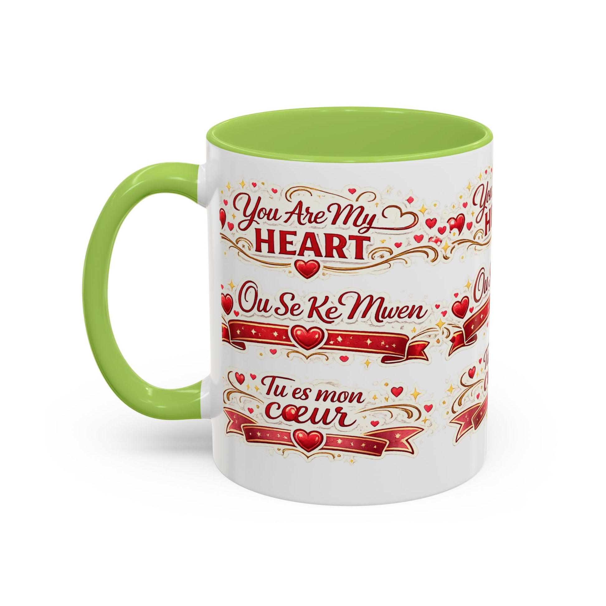 You Are My Heart Accent Coffee Mug – Multilingual Love Gift (11/15oz) - Wayal Store