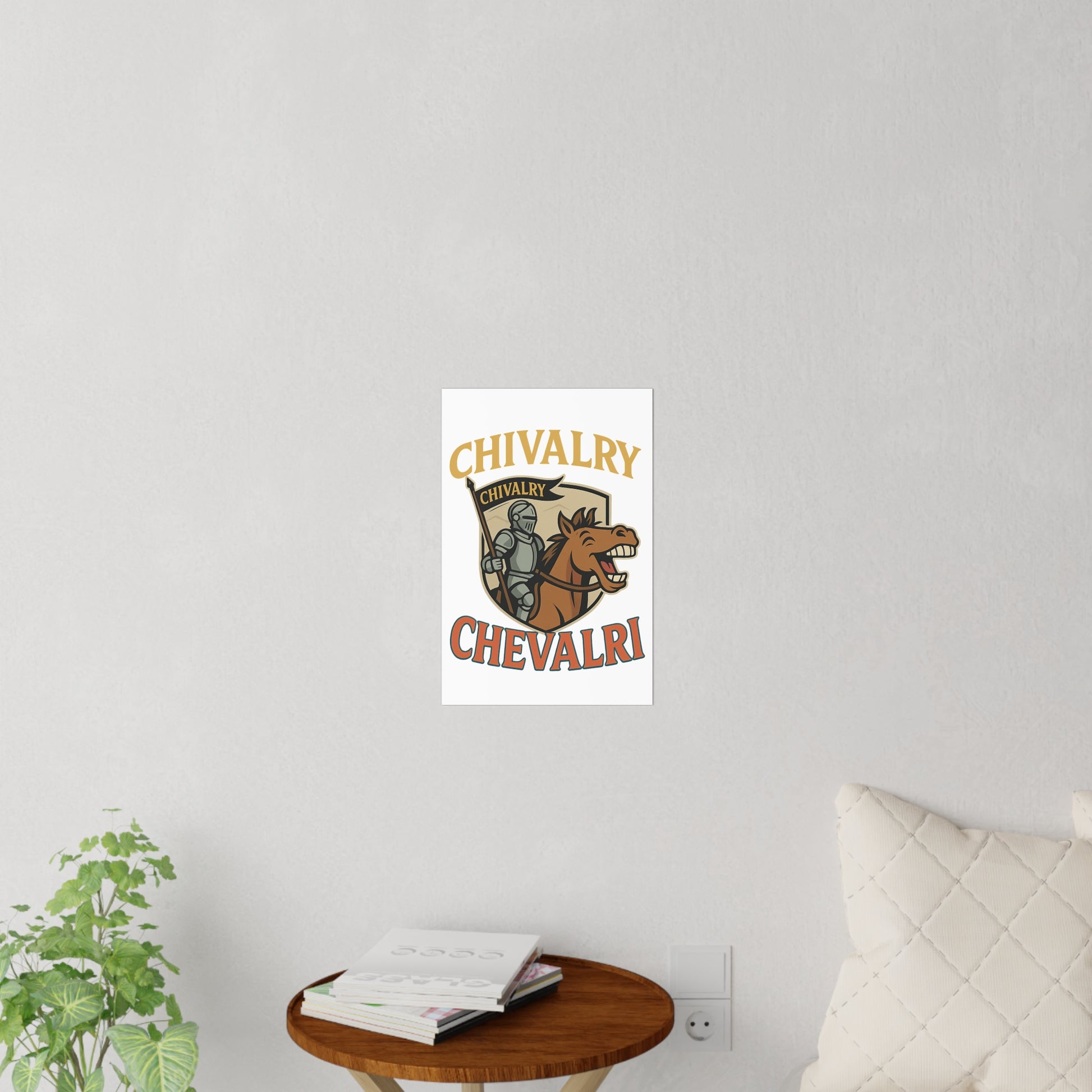 Chivalry Wall Decals - Knight & Horse Decor, Kids Room Art, Medieval Theme, Unique Wall Stickers, Home Decoration - Wayal Store