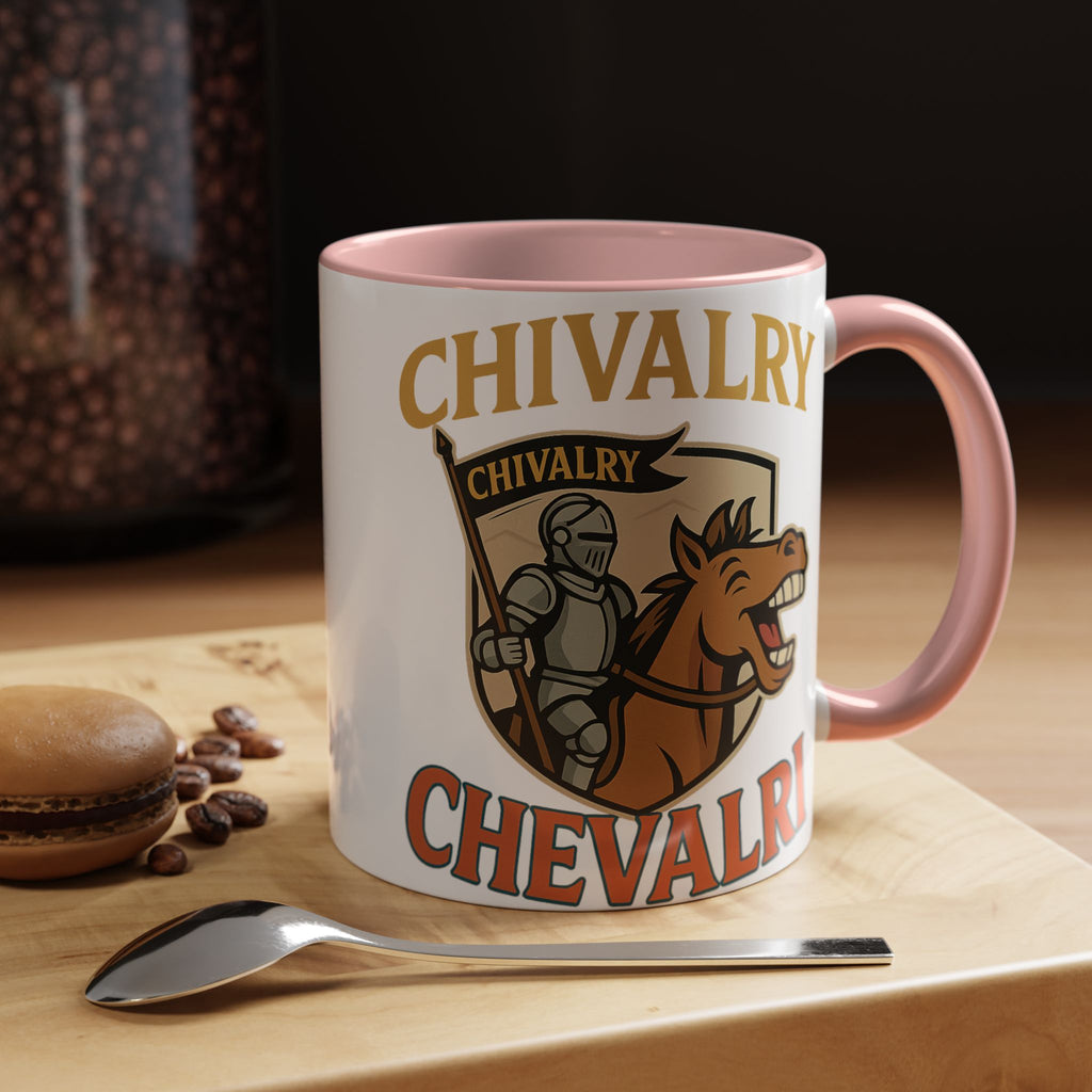 Chivalry Accent Coffee Mug, Warrior Gift, Knight Themed Cup, Medieval Decor, Unique Coffee Lover Present, Fun Office Mug - Wayal Store