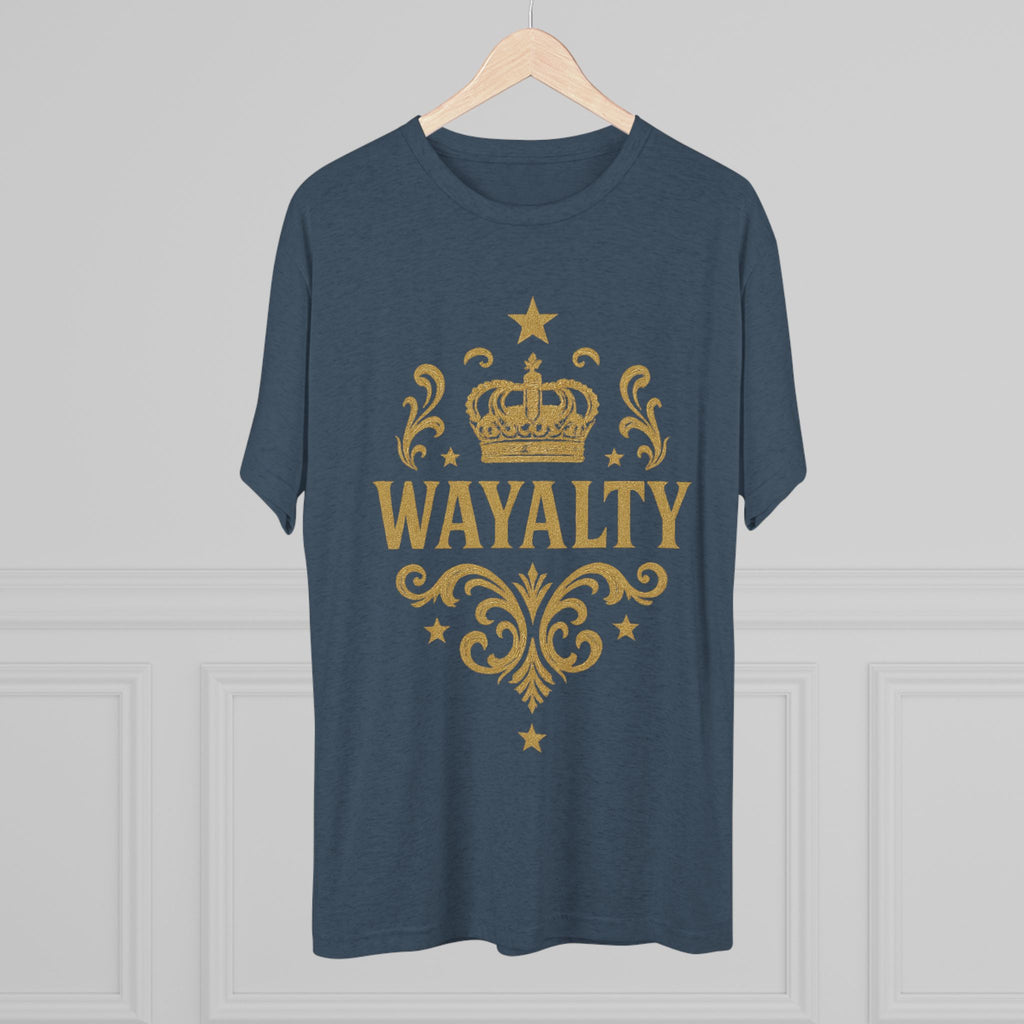 Unisex Tri-Blend Crew Tee - 'Wayalty' Crown Design - Casual Wear for Every Occasion - Wayal Store