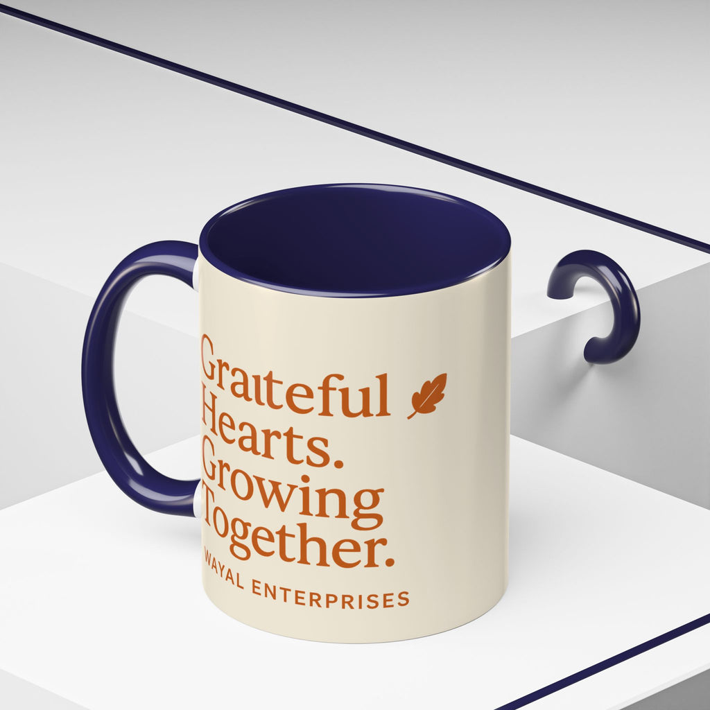 Grateful Hearts Coffee Mug - 11oz & 15oz - Perfect for Cozy Moments