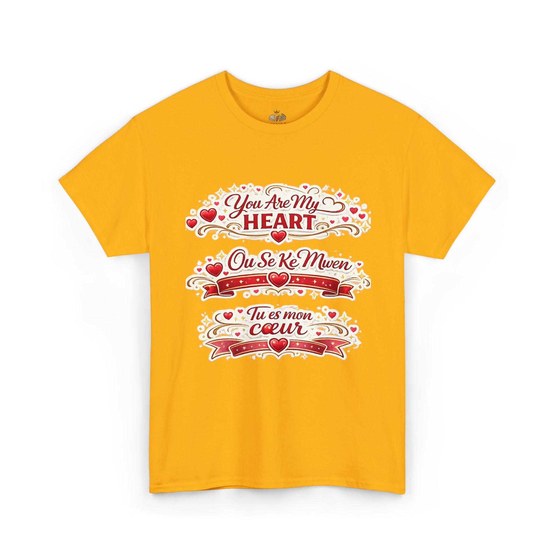 Heart Love Tee — "You Are My Heart / Tu es mon coeur" Romantic Valentine T-Shirt - Wayal Store
