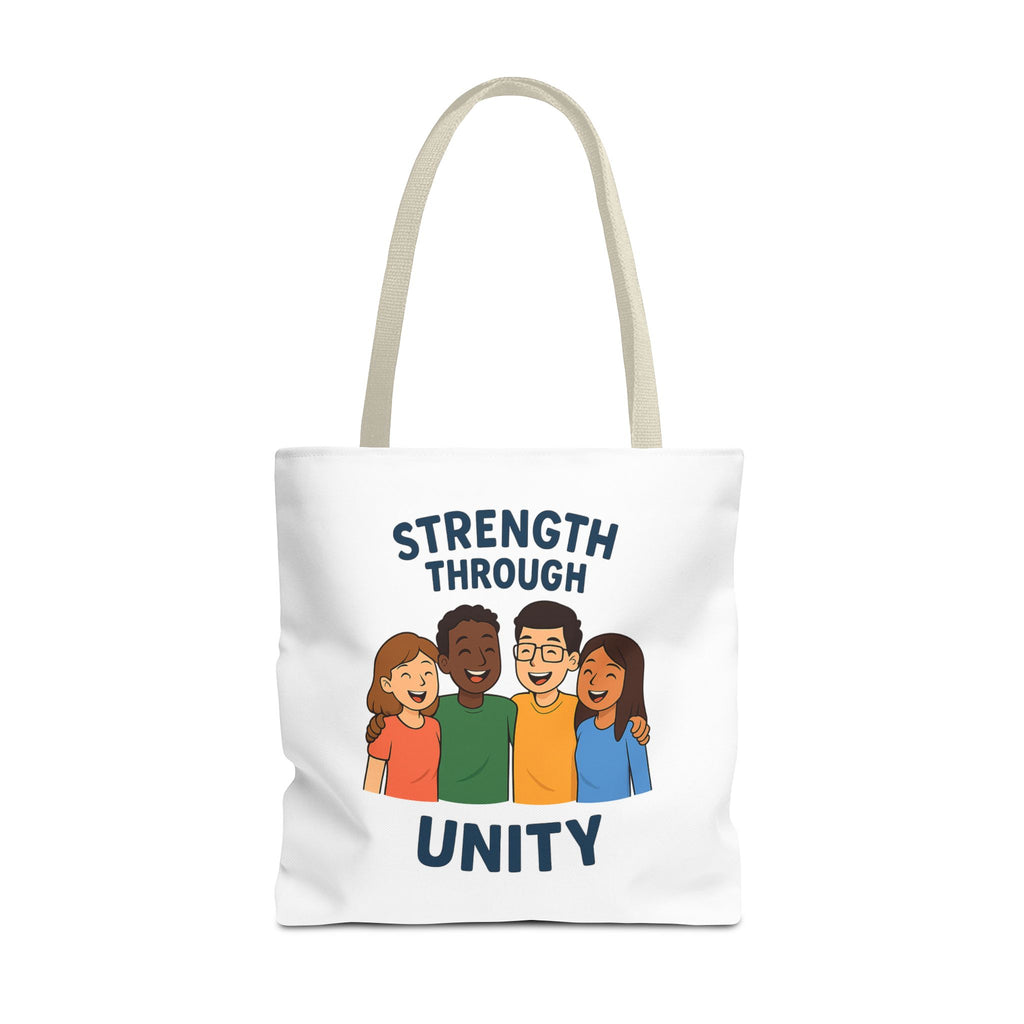 Unity Tote Bag | Strength Through Unity | Eco-Friendly Tote | Gift for Friends | Motivational Carryall | Community Spirit Bag - Wayal Store