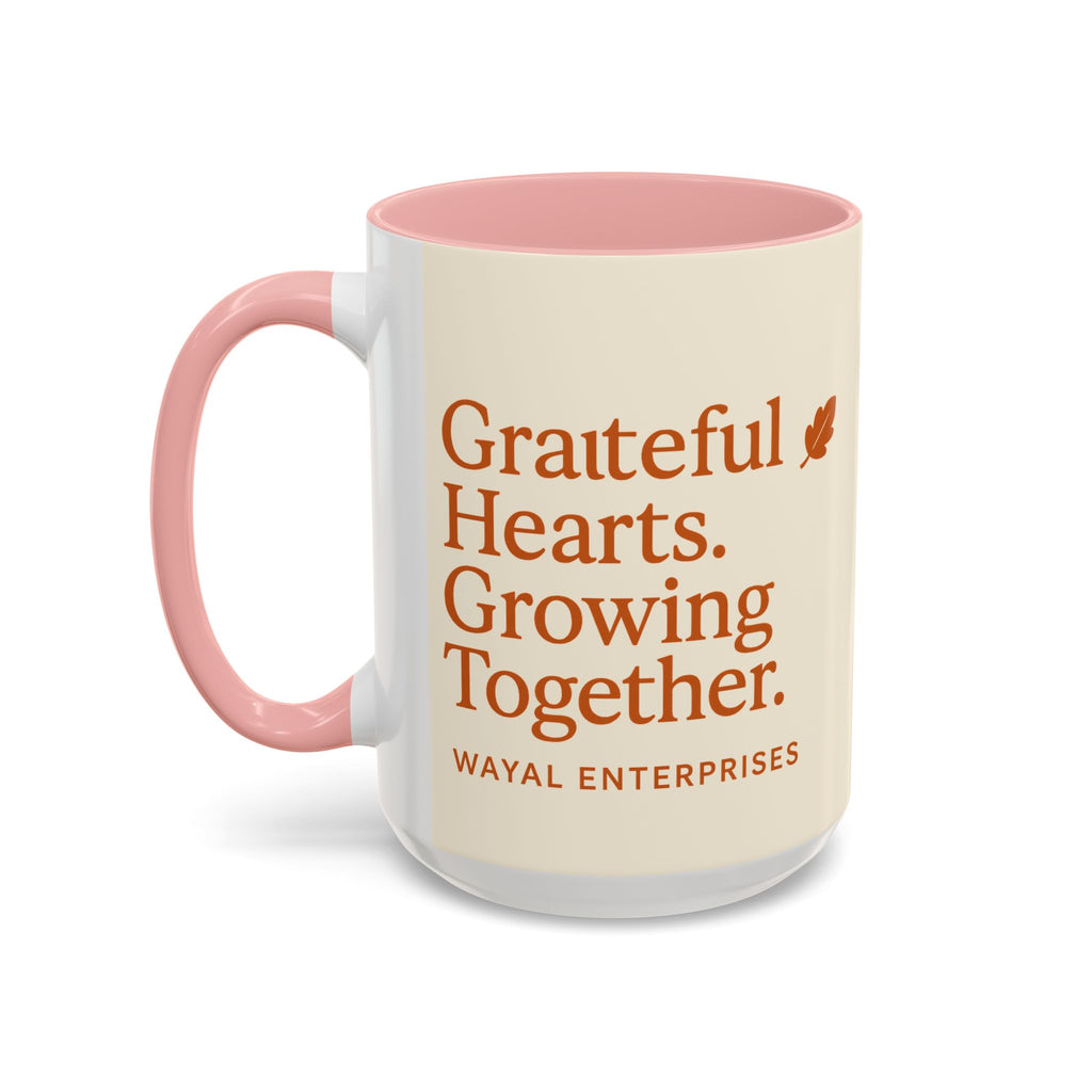 Grateful Hearts Coffee Mug - 11oz & 15oz - Perfect for Cozy Moments