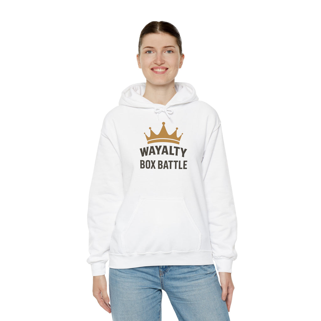 Wayalty Box Battle Hoodie — Crown Logo Pullover for Gaming Fans