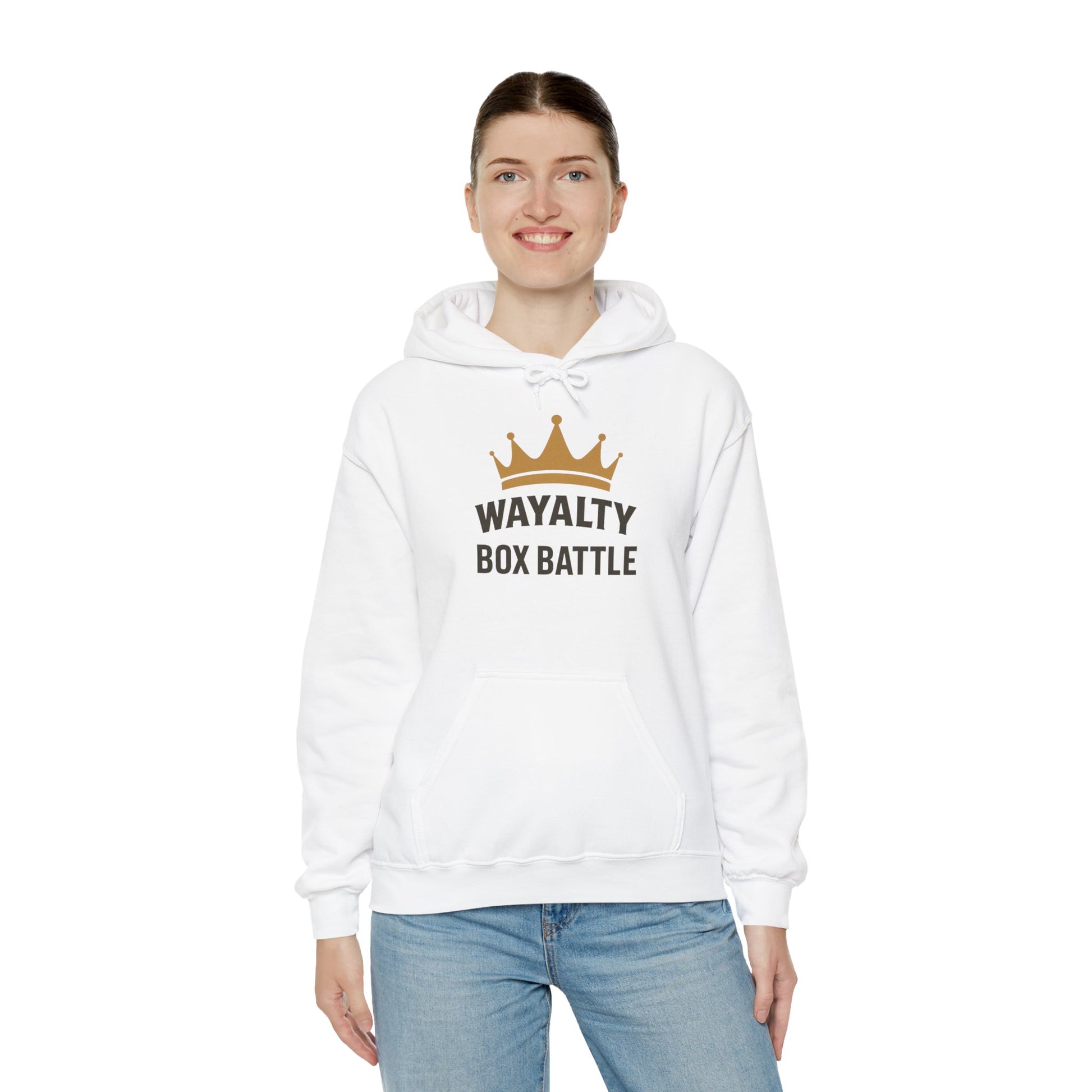 Wayalty Box Battle Hoodie — Crown Logo Pullover for Gaming Fans